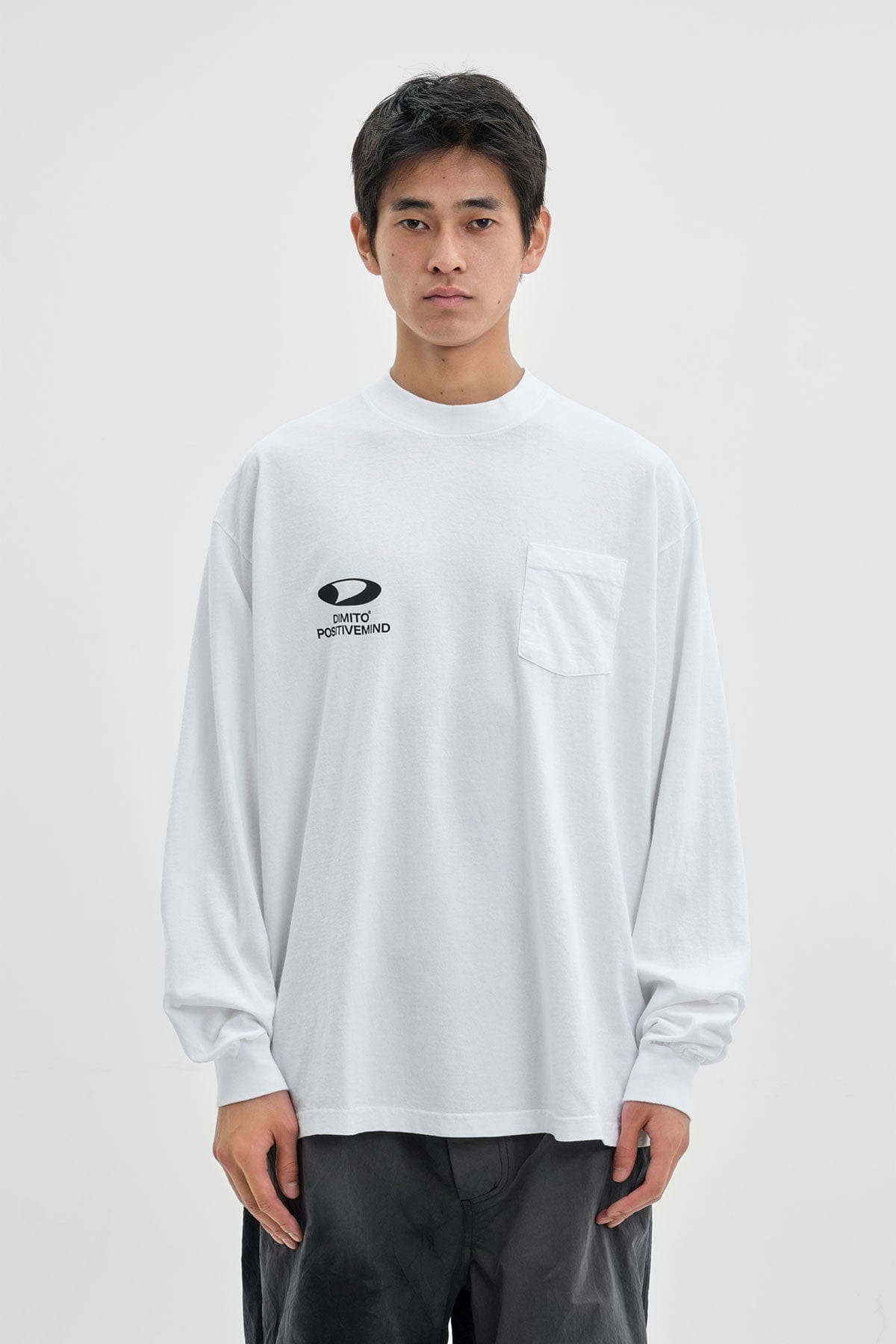 VERT CIRCLE BIG LOGO POCKET LSV GD 6.5OZ TEE WHITE