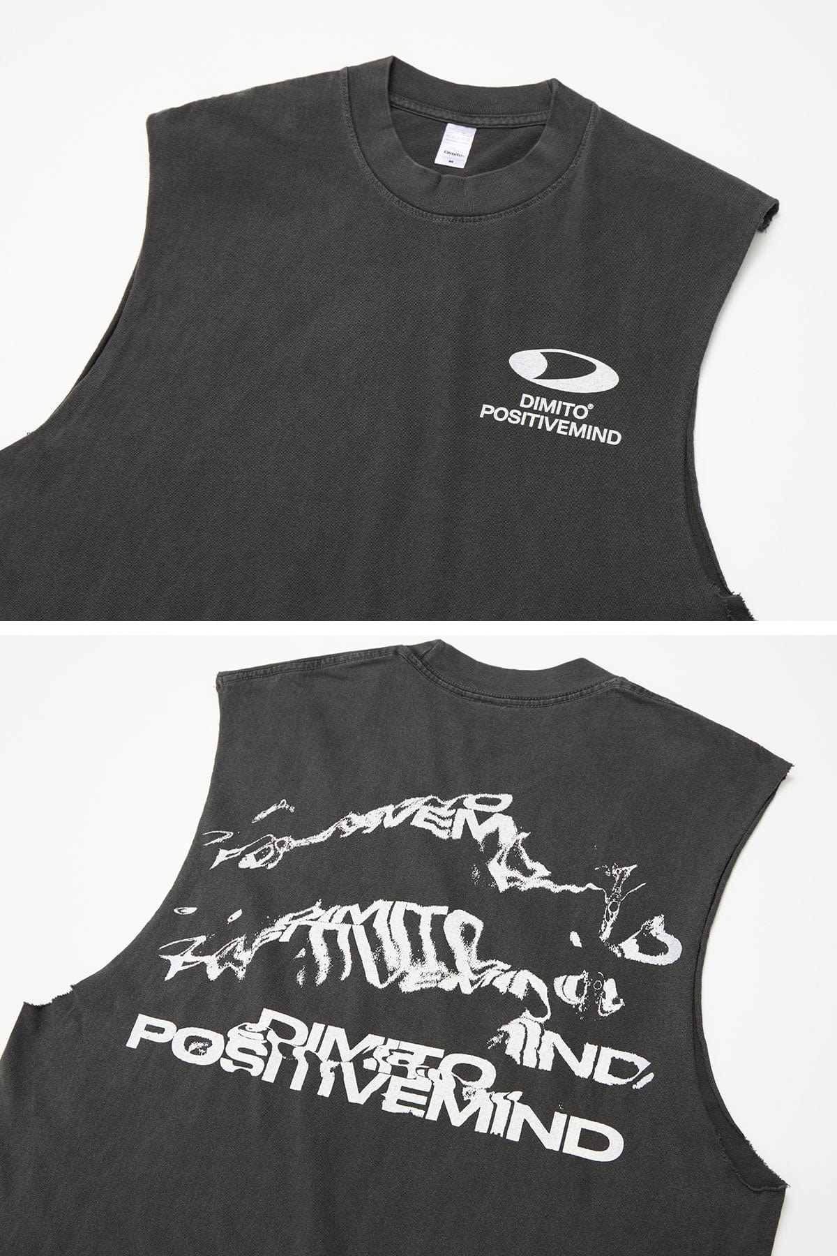 VERT CIRCLE LOGO GD 6.5OZ SLEEVELESS VINTAGE BLACK