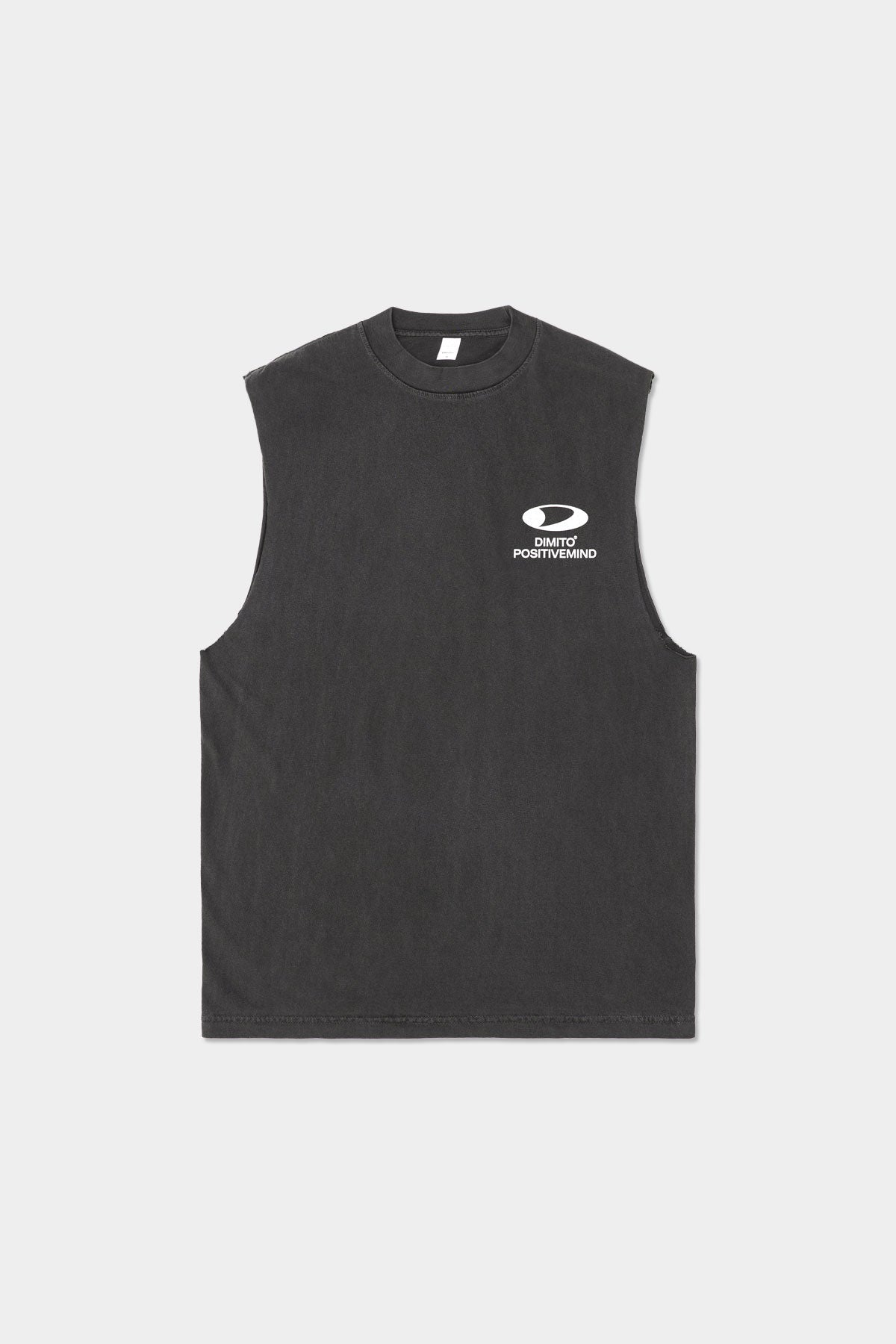 VERT CIRCLE LOGO GD 6.5OZ SLEEVELESS VINTAGE BLACK