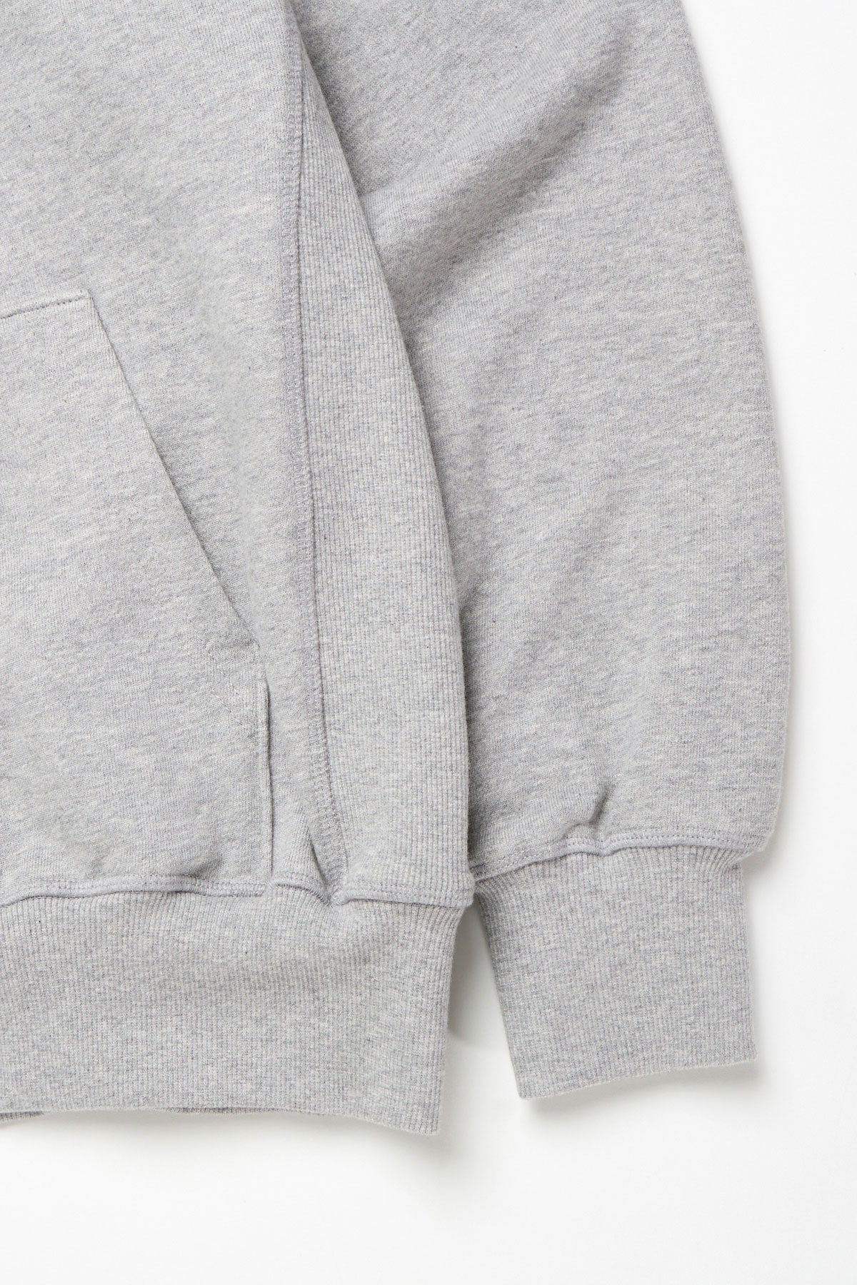 VERT CIRCLE LOGO HALF ZIP SWEATSHIRT ASH