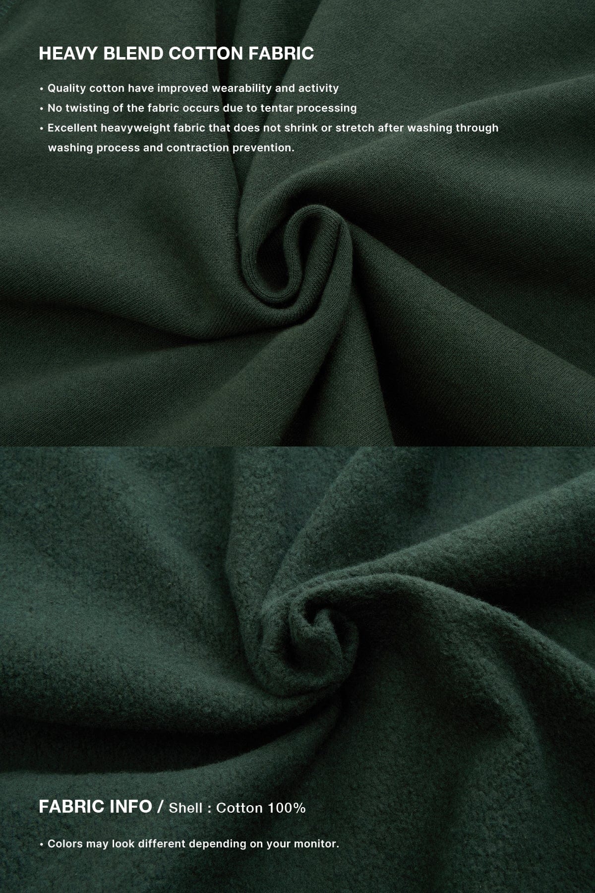 VERT FLOWER HOODIE DEEP GREEN