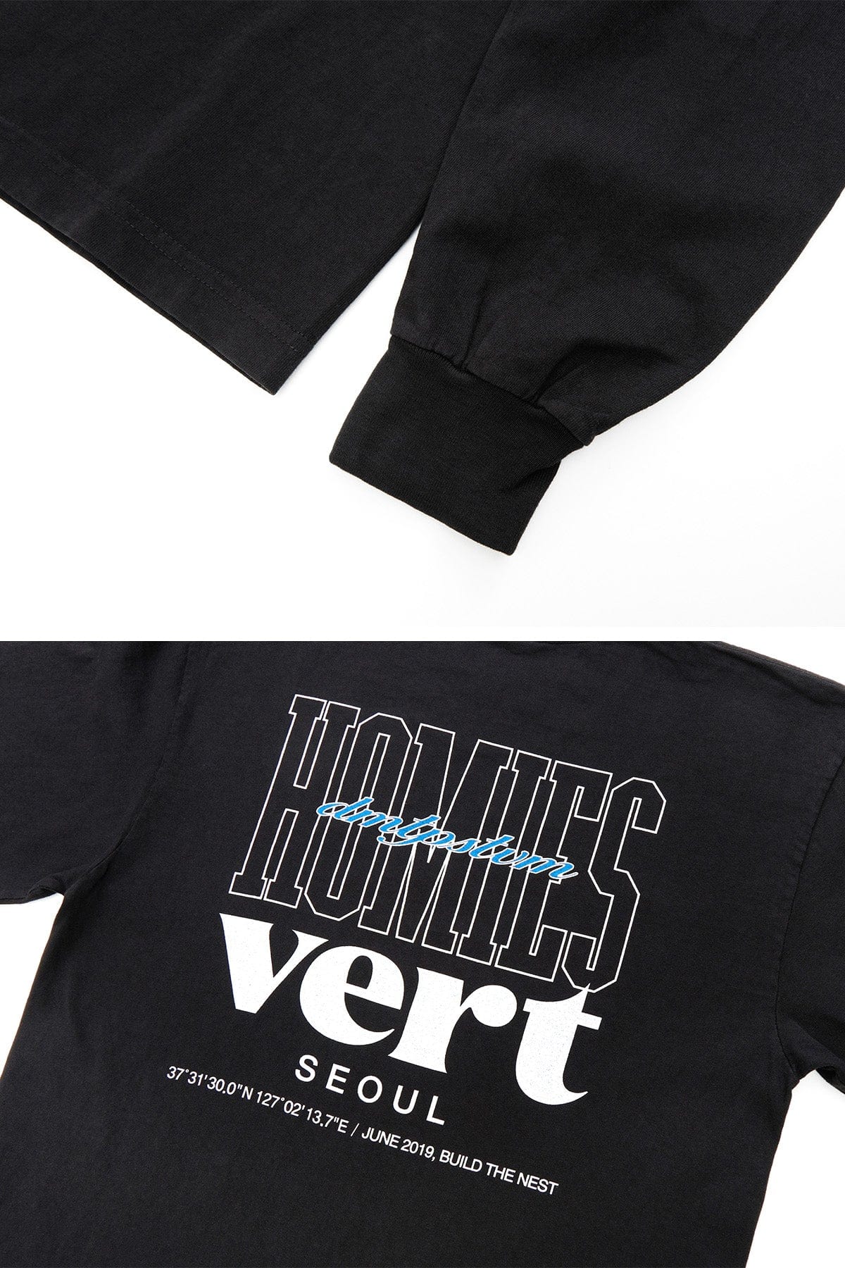 VERT HOMIES LSV GD 6.5OZ TEE BLACK