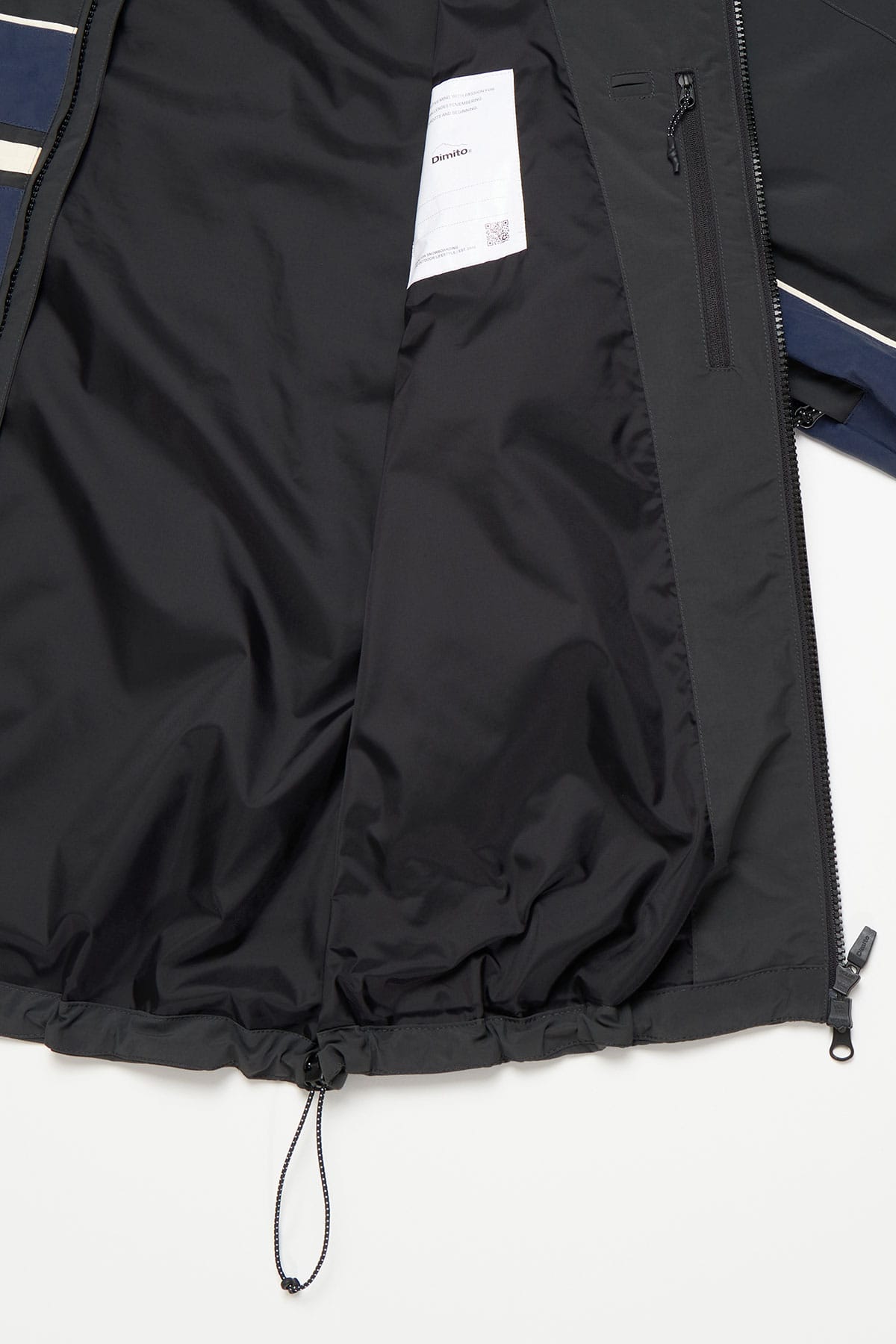 VERT LINE WIND JACKET DEEP GREY