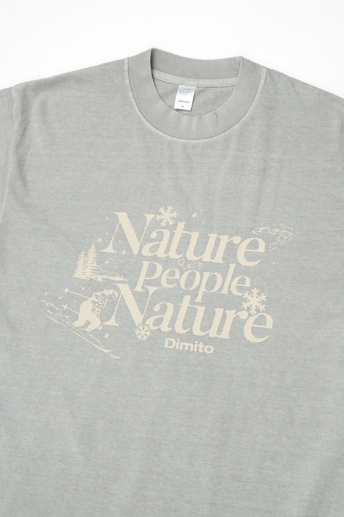 VERT NPN SSV GD 6.5OZ TEE DARK SILVER
