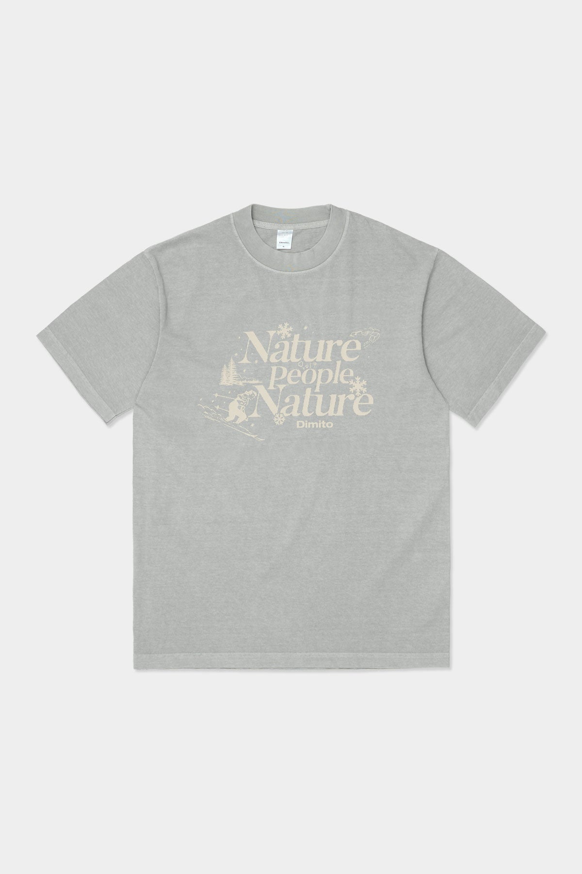 VERT NPN SSV GD 6.5OZ TEE DARK SILVER
