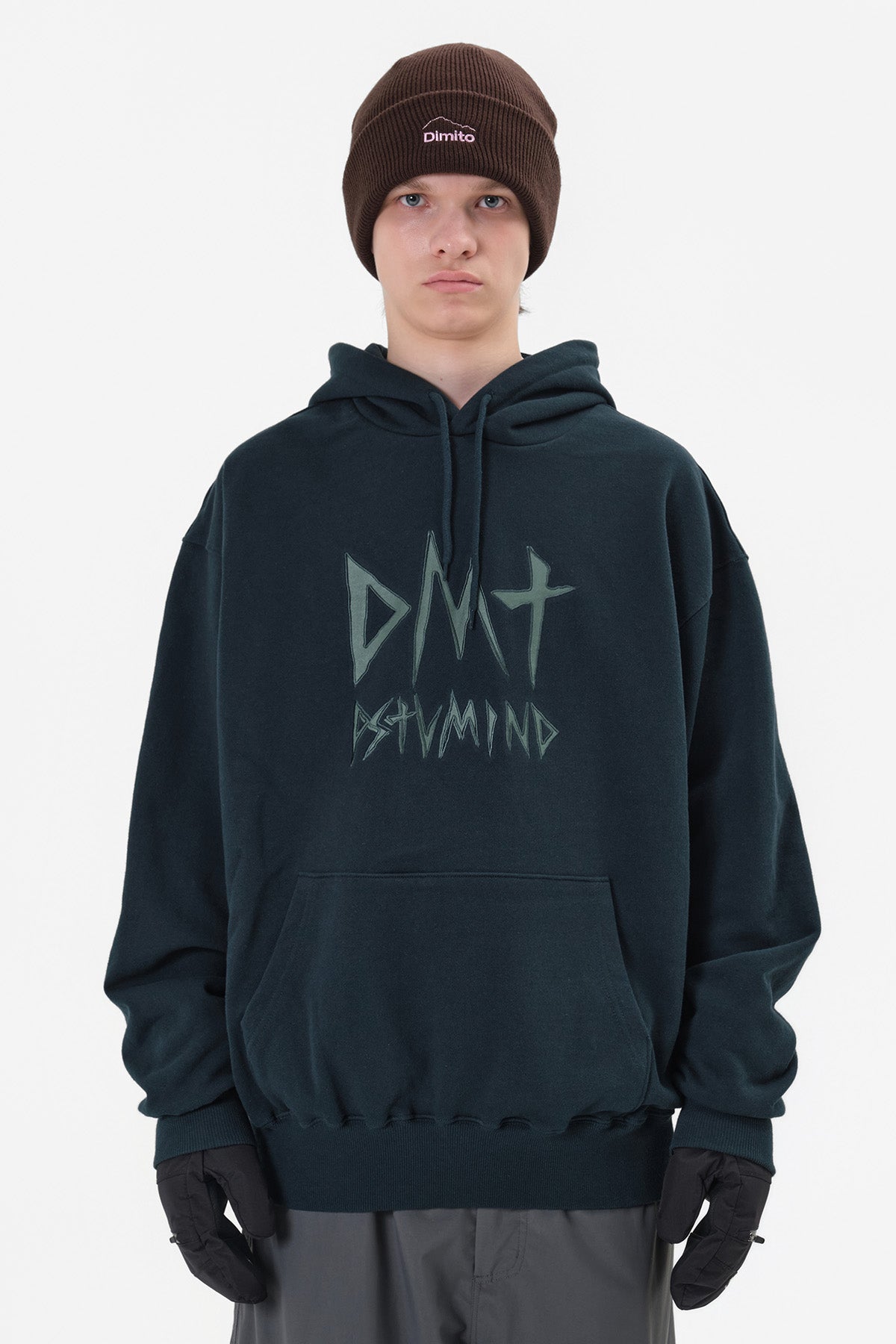 VERT ONE-SIZE 25 DMT LOGO BEANIE BROWN