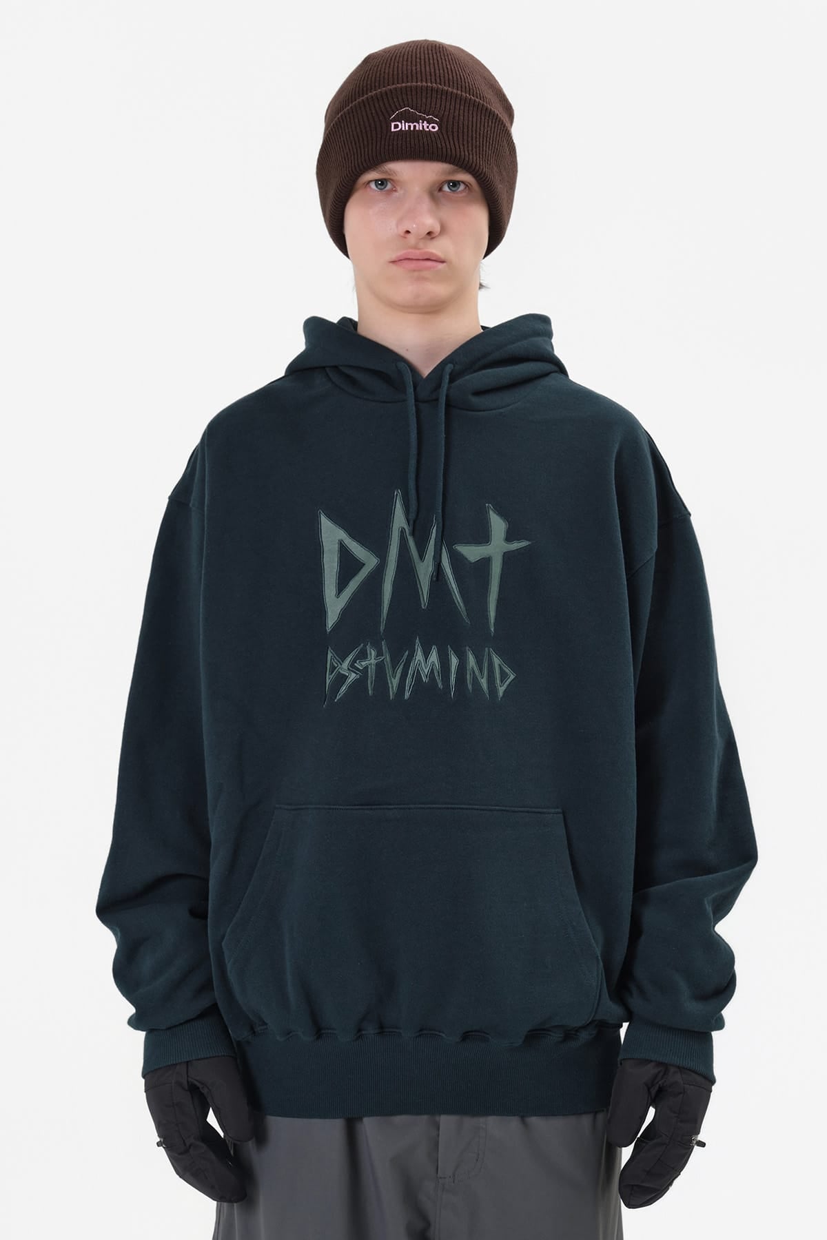 VERT ONE-SIZE 25 DMT LOGO BEANIE BROWN