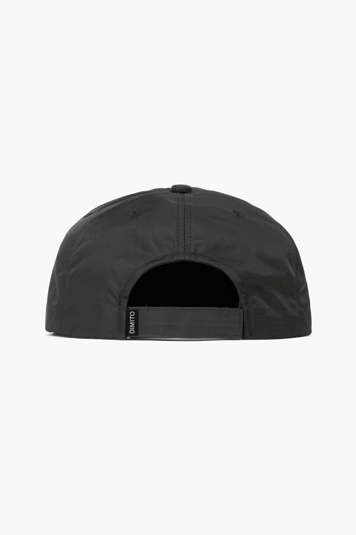 VERT ONE-SIZE CIRCLE LOGO SATIN TRUCKER CAP BLACK