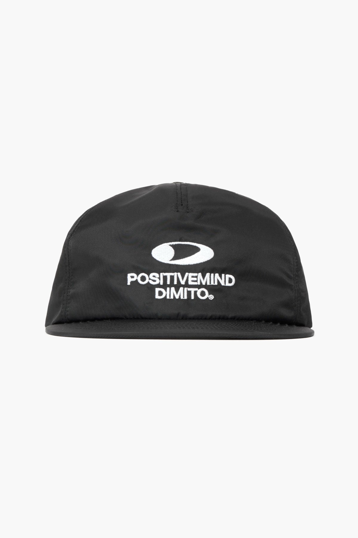 VERT ONE-SIZE CIRCLE LOGO SATIN TRUCKER CAP BLACK