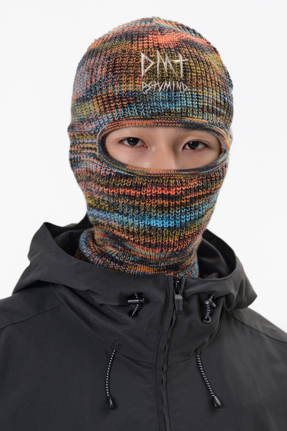 VERT ONE-SIZE DMT FACE KNIT MASK MULTI KHAKI