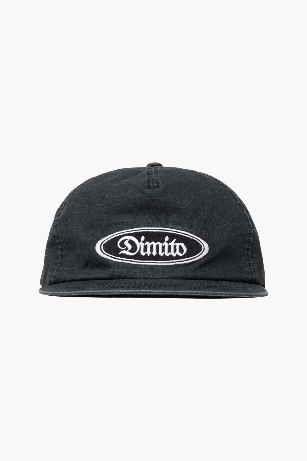 VERT ONE-SIZE DMT WASHED COTTON RIP TRUCKER CAP WASHED BLACK