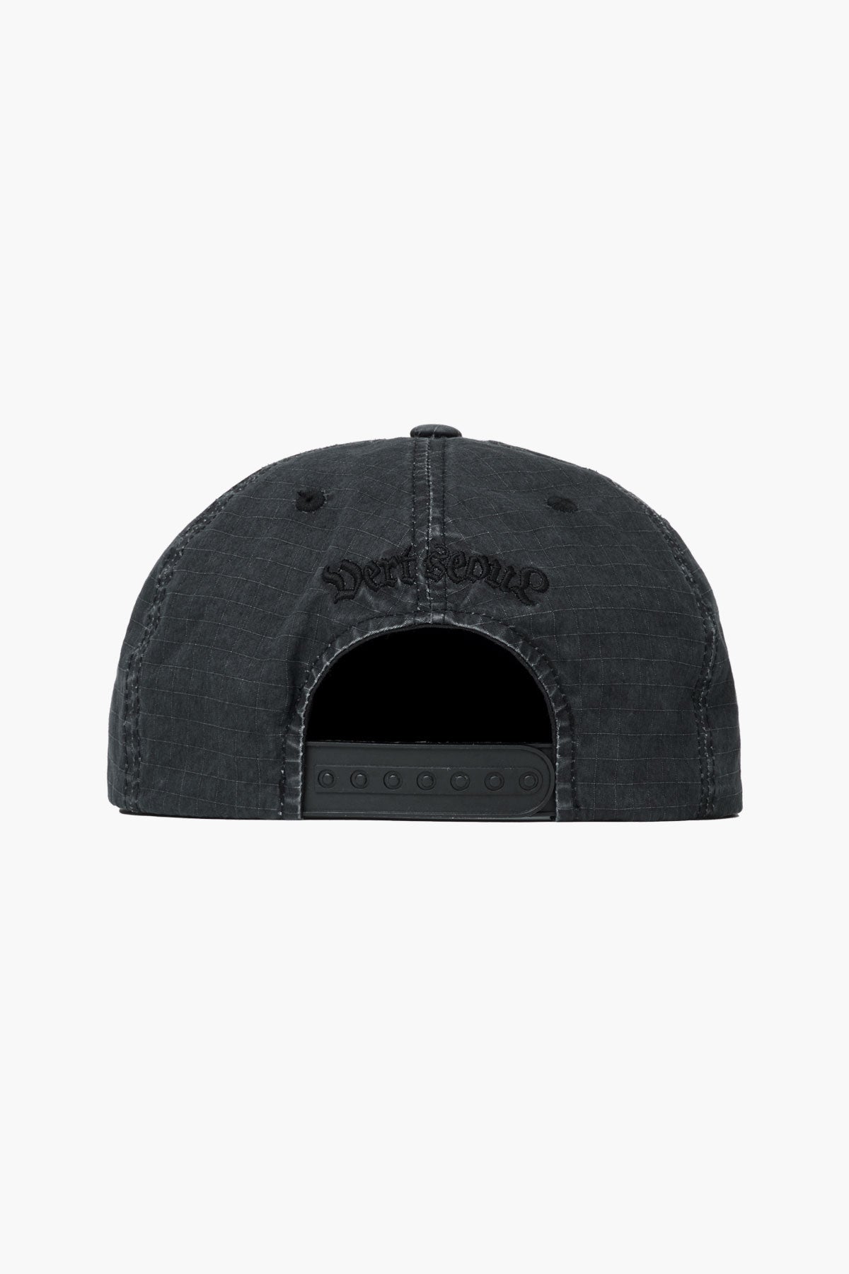VERT ONE-SIZE DMT WASHED COTTON RIP TRUCKER CAP WASHED BLACK