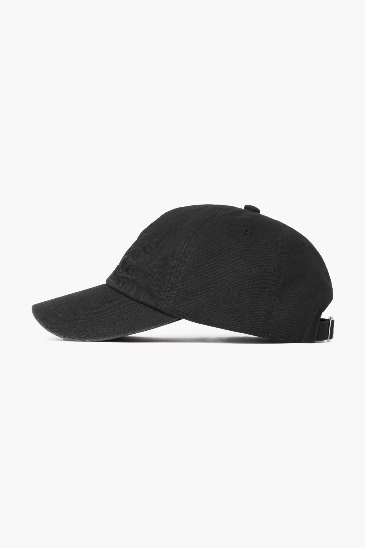 VERT ONE-SIZE HAZE COTTON 6PANEL CAP WASHED BLACK