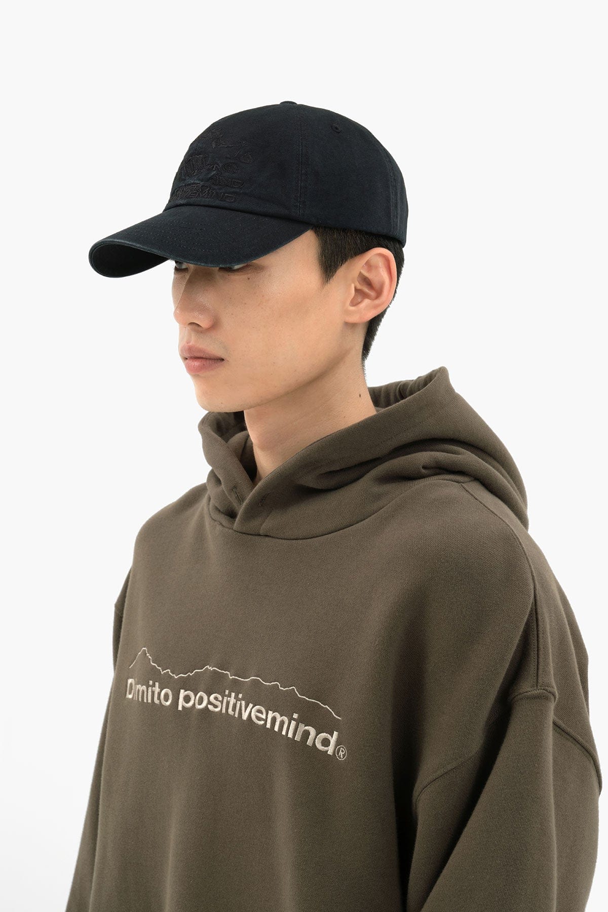 VERT ONE-SIZE HAZE COTTON 6PANEL CAP WASHED BLACK
