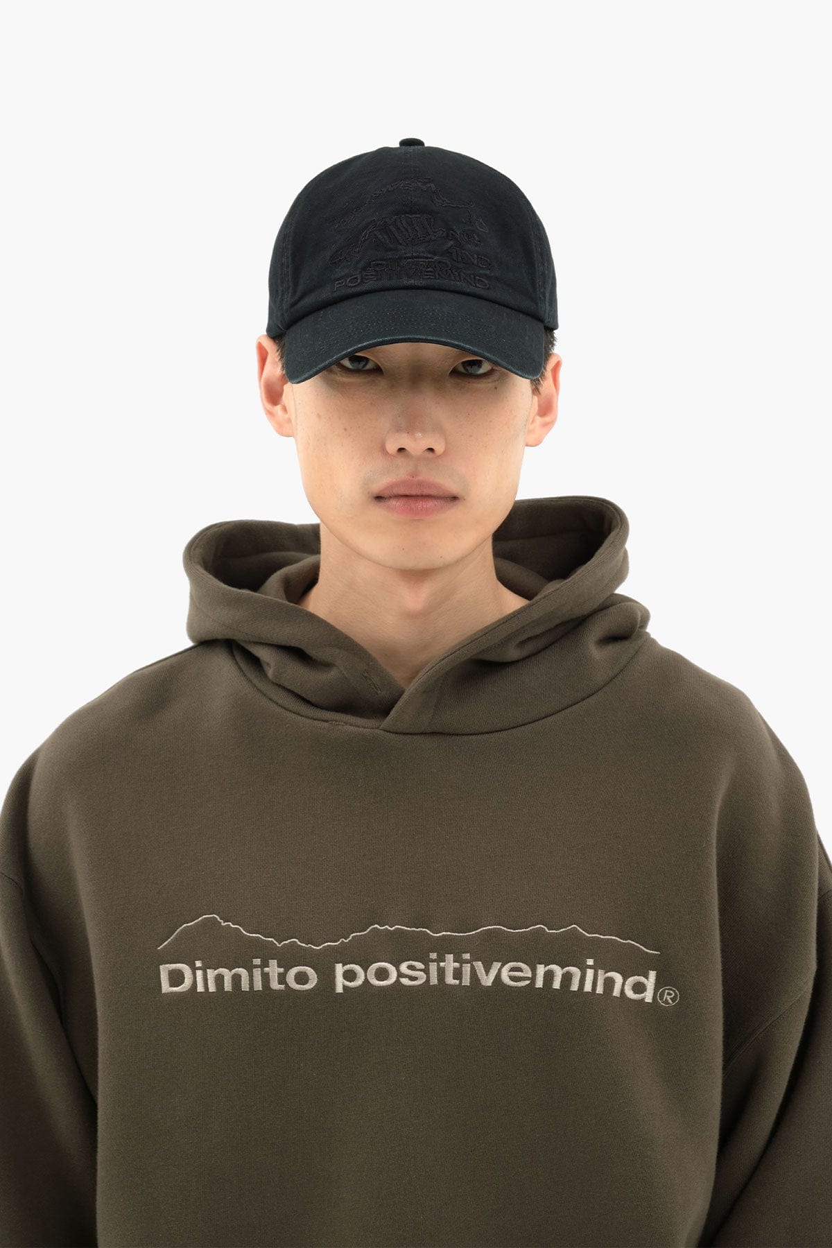 VERT ONE-SIZE HAZE COTTON 6PANEL CAP WASHED BLACK
