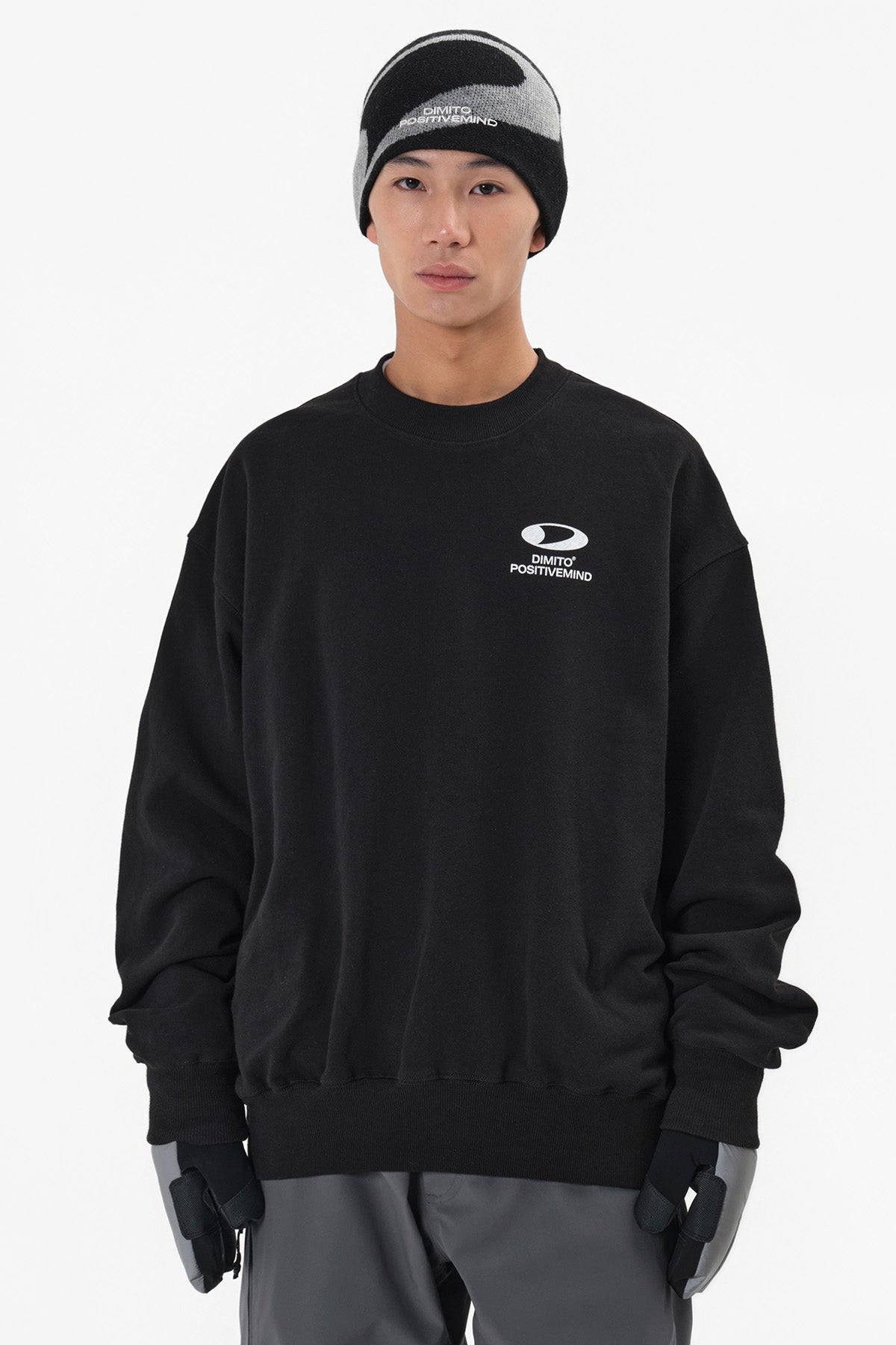 VERT ONE-SIZE NEW BIG LOGO BEANIE BLACK