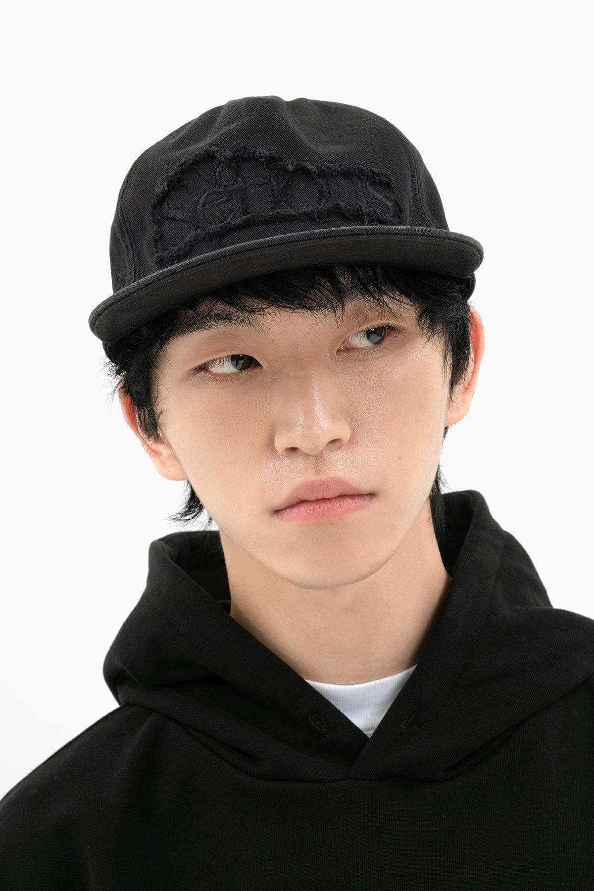 VERT ONE-SIZE NSS WASHED TRUCKER CAP WASHED BLACK