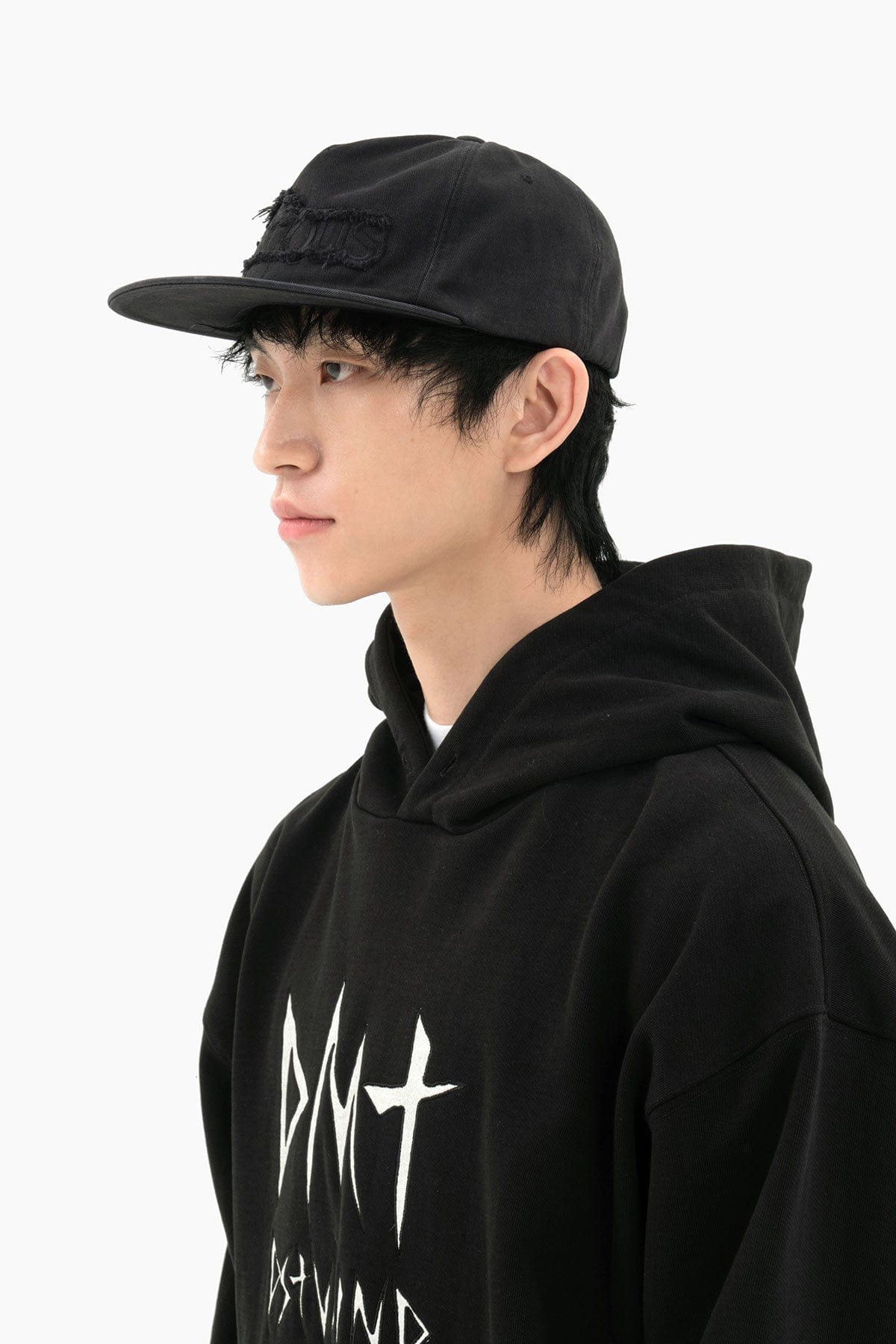 VERT ONE-SIZE NSS WASHED TRUCKER CAP WASHED BLACK