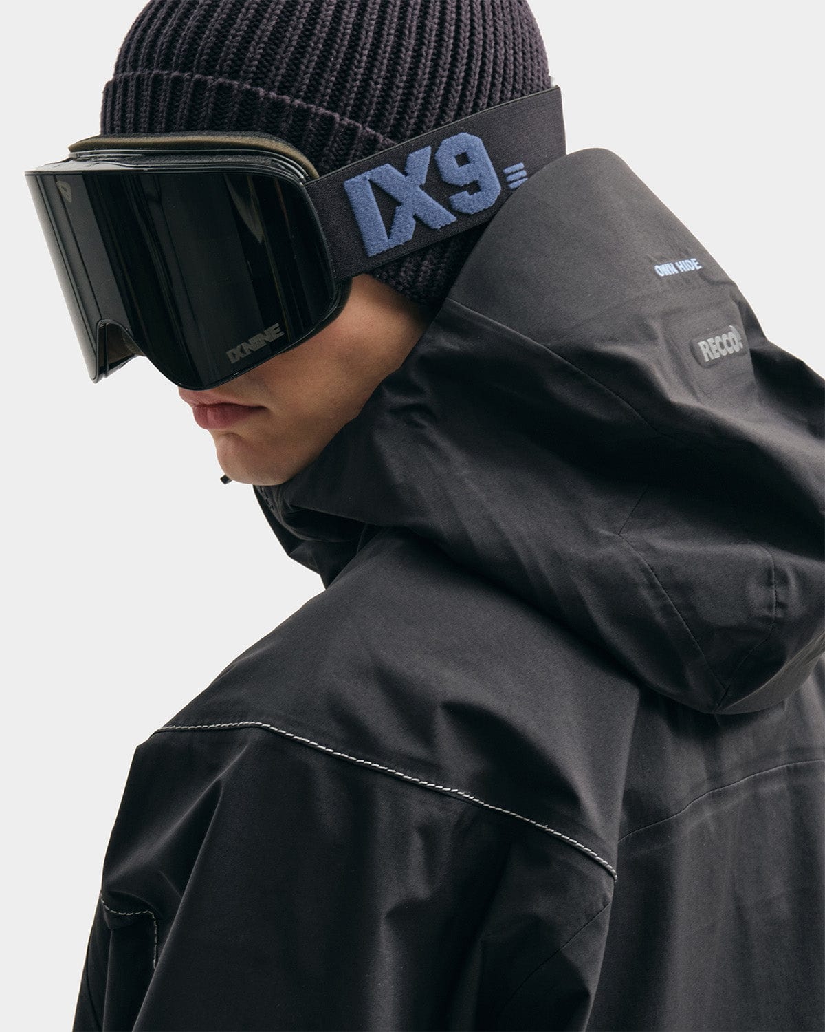 VERT ONE-SIZE OWN HIDE (VTX X IX9) IX3 PRO GOGGLE BLACK/DARK GREY+CLEAR