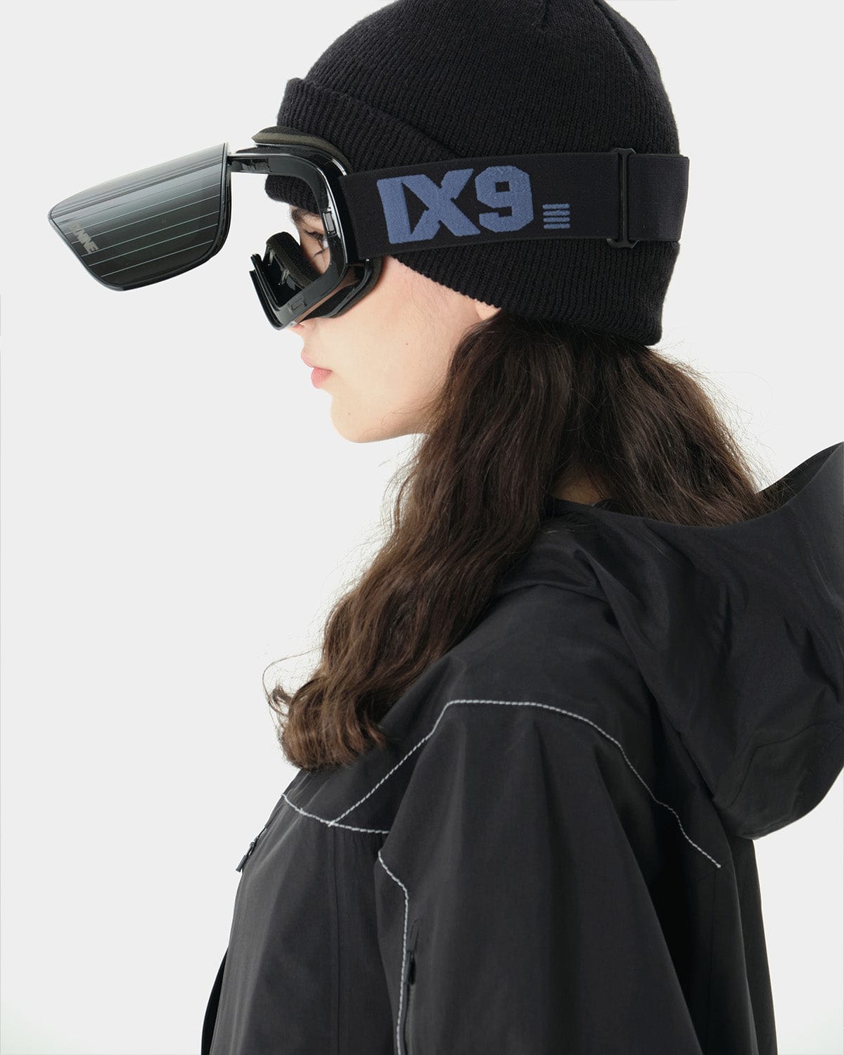 VERT ONE-SIZE OWN HIDE (VTX X IX9) IX3 PRO GOGGLE BLACK/DARK GREY+CLEAR