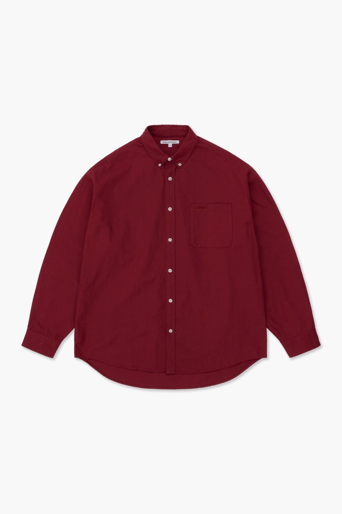 VERT OXFORD L/S SHIRT BURGUNDY