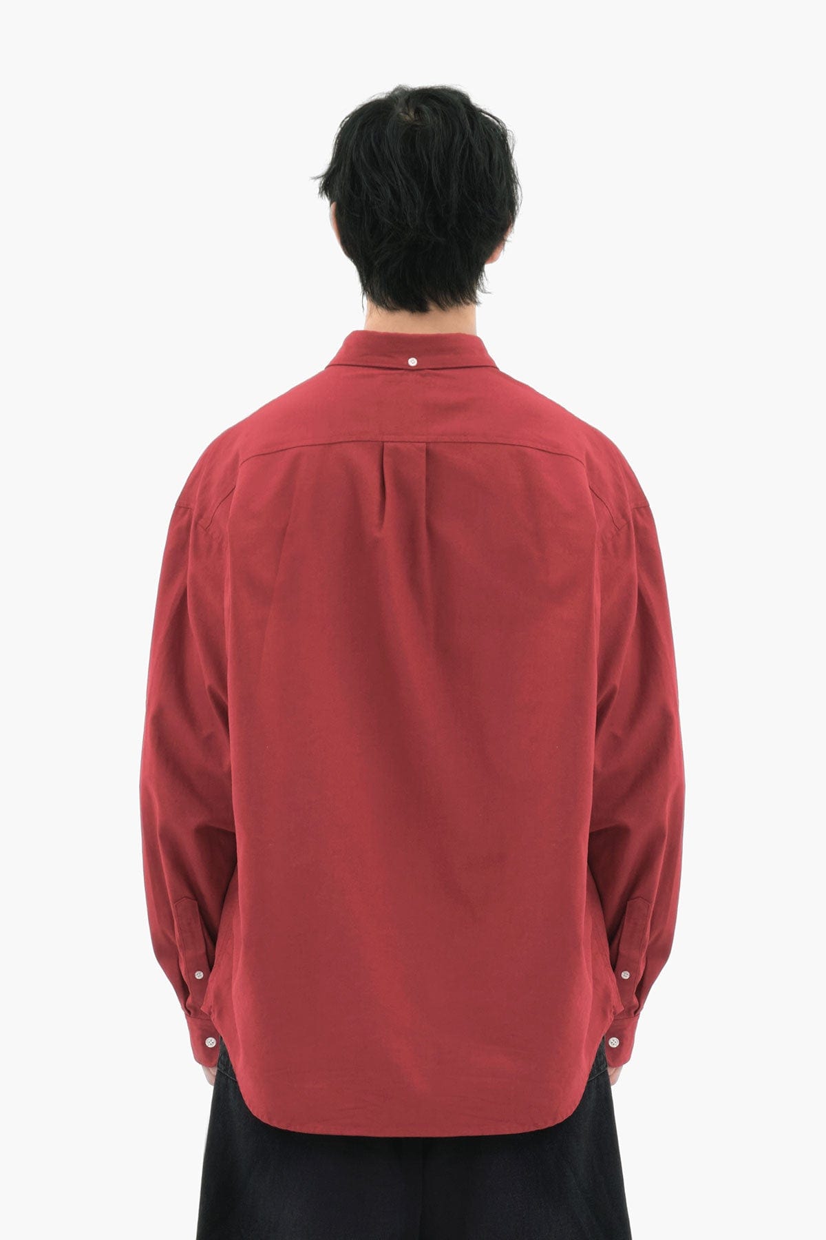 VERT OXFORD L/S SHIRT BURGUNDY