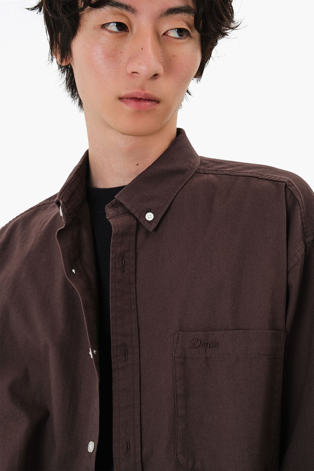 VERT OXFORD S/S SHIRT BROWN
