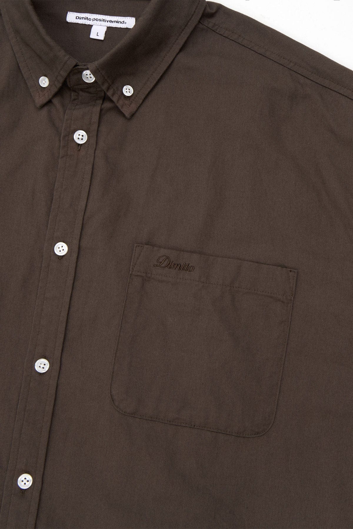 VERT OXFORD S/S SHIRT BROWN