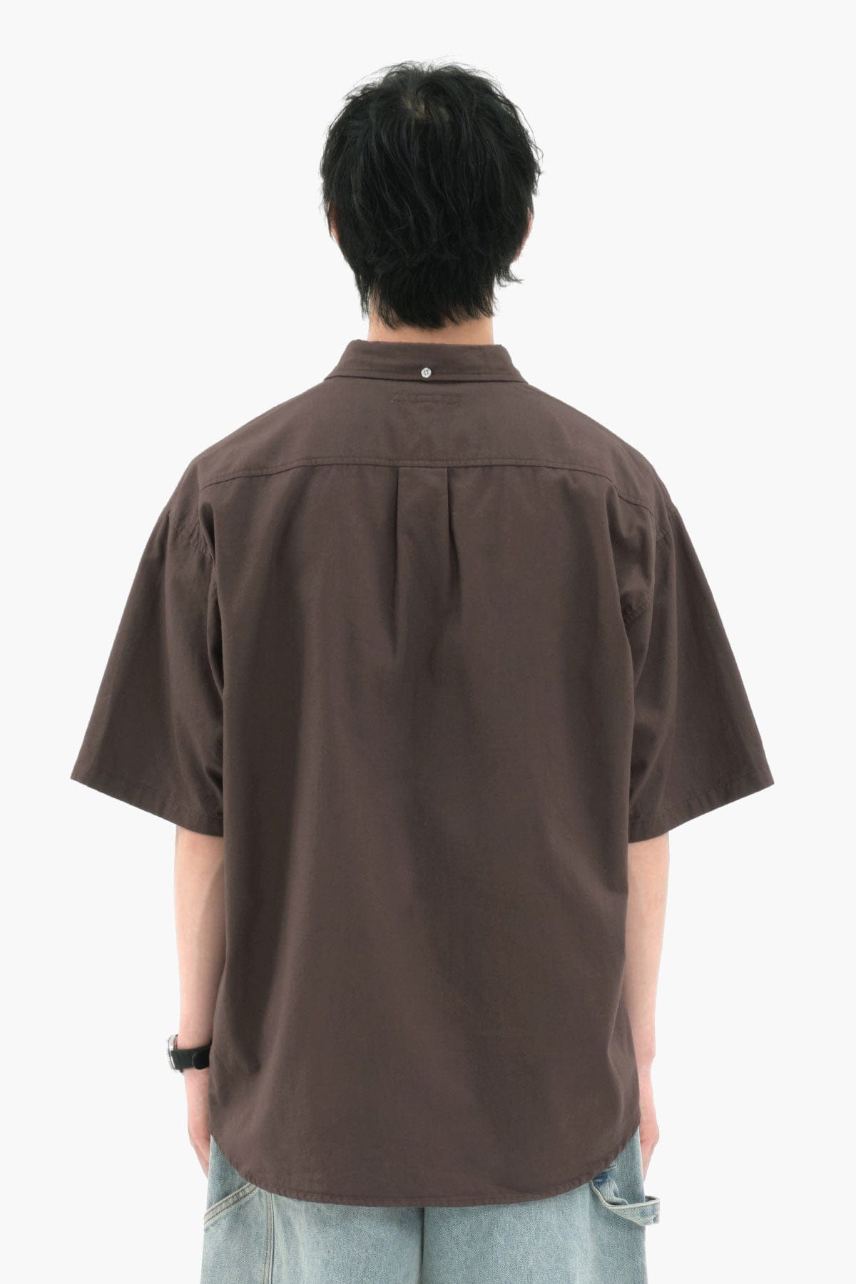VERT OXFORD S/S SHIRT BROWN