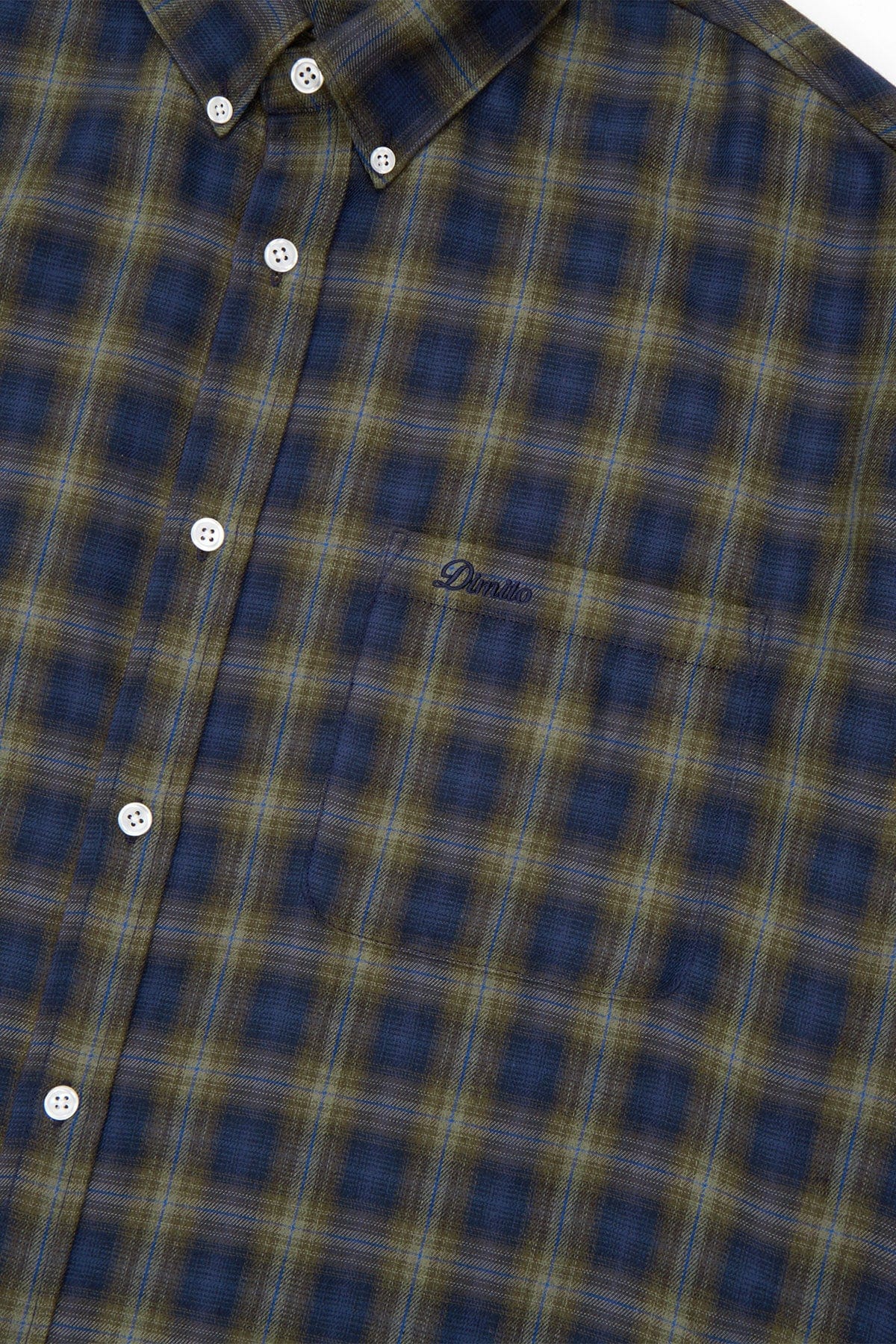 VERT PATTERN L/S SHIRT CHECK BLUE