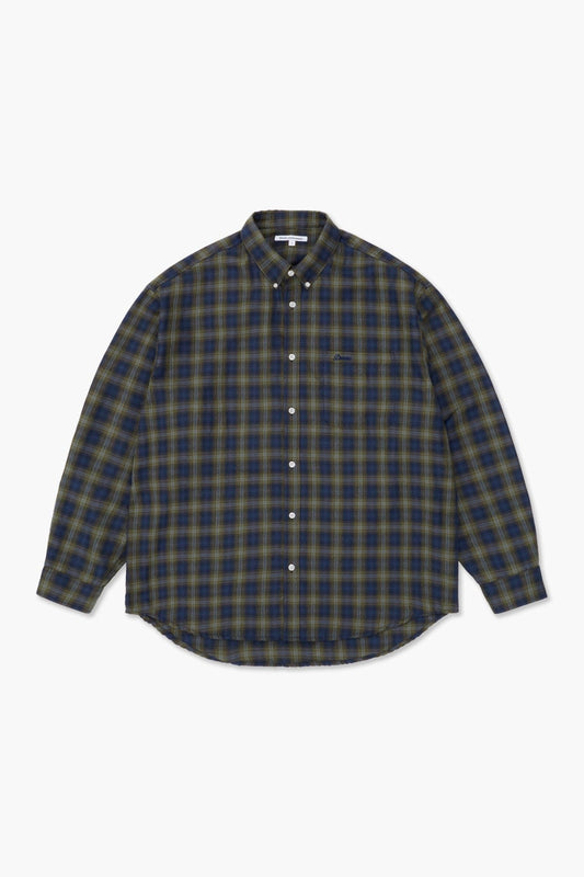 VERT PATTERN L/S SHIRT CHECK BLUE