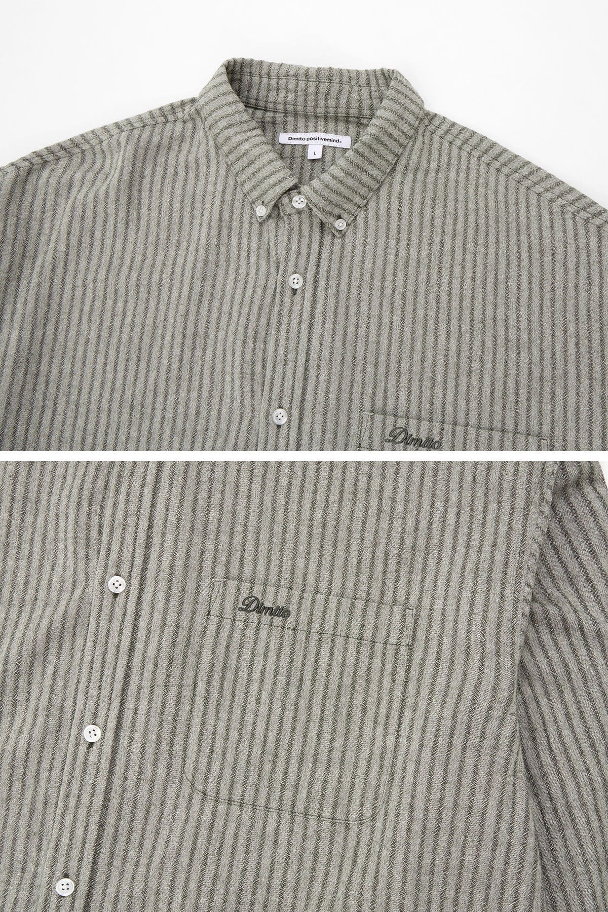VERT PATTERN L/S SHIRT KHAKI