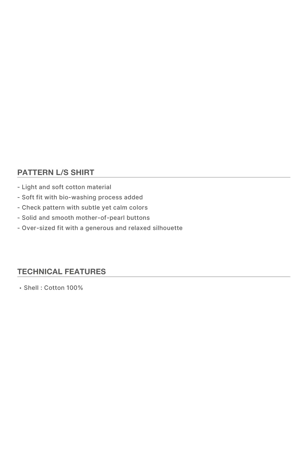 VERT PATTERN L/S SHIRT KHAKI
