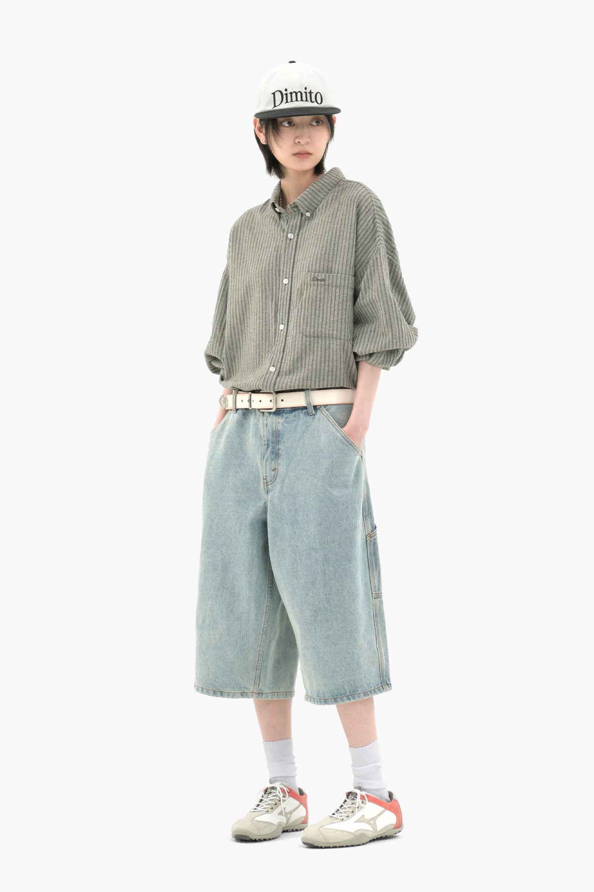 VERT PATTERN L/S SHIRT KHAKI