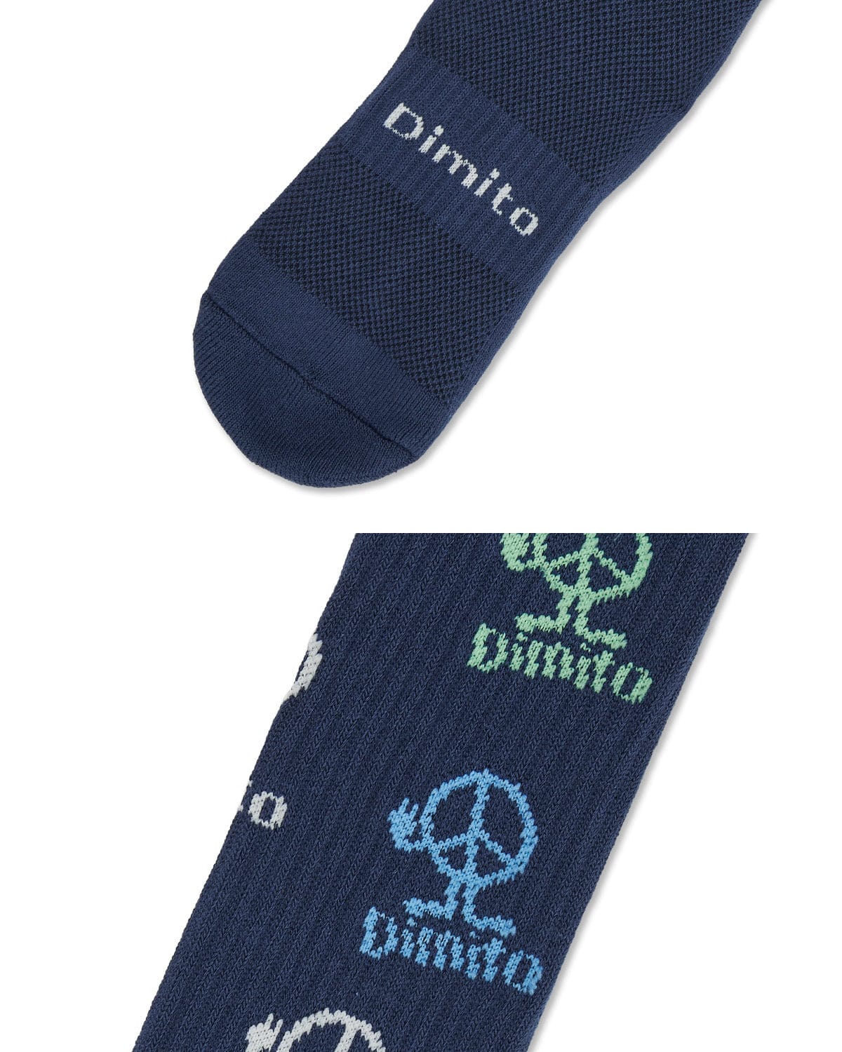 VERT PEACE SPORTS SOCKS NAVY