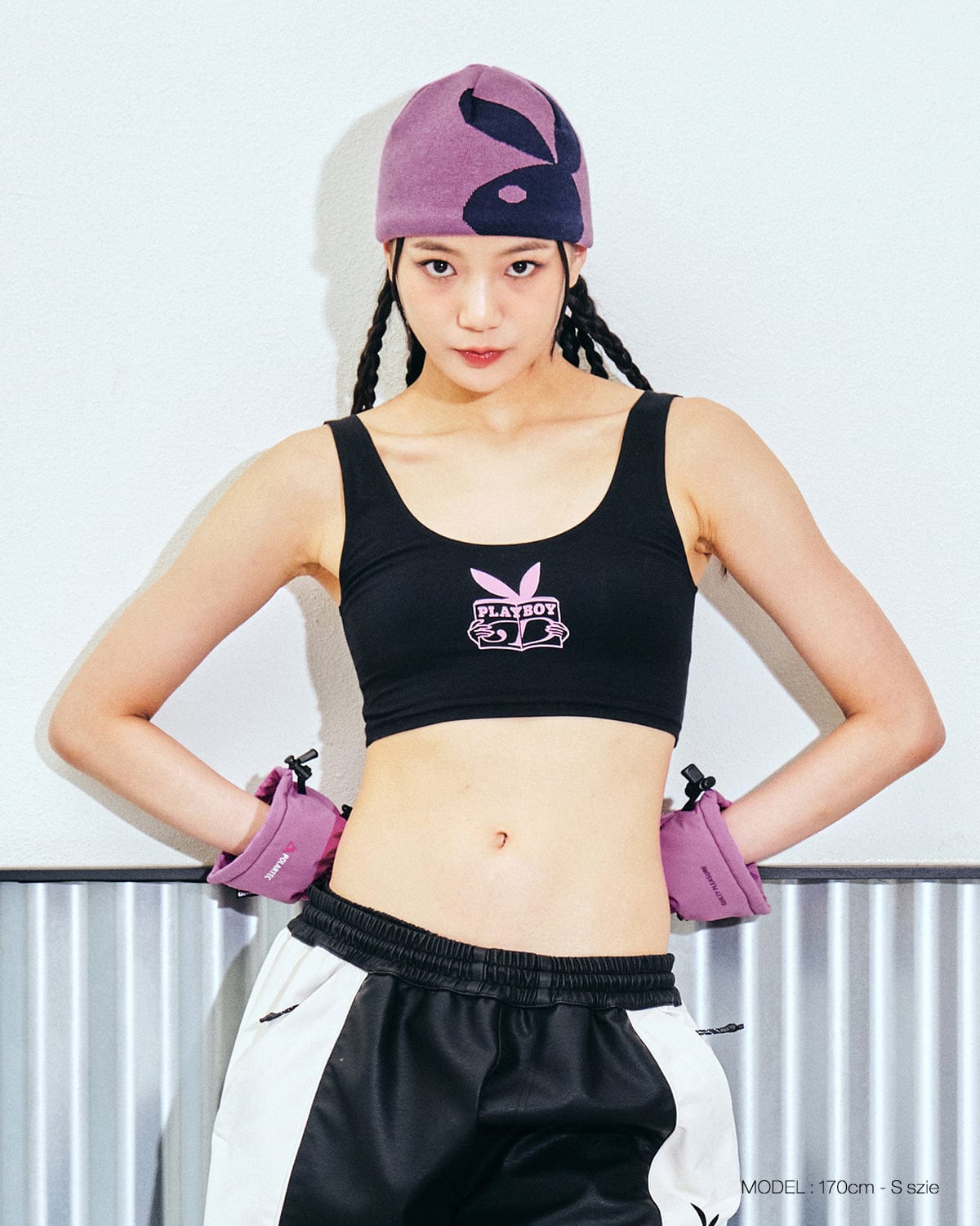 VERT (PLAYBOY X DIMITO) SPANDEX TANK TOP BLACK