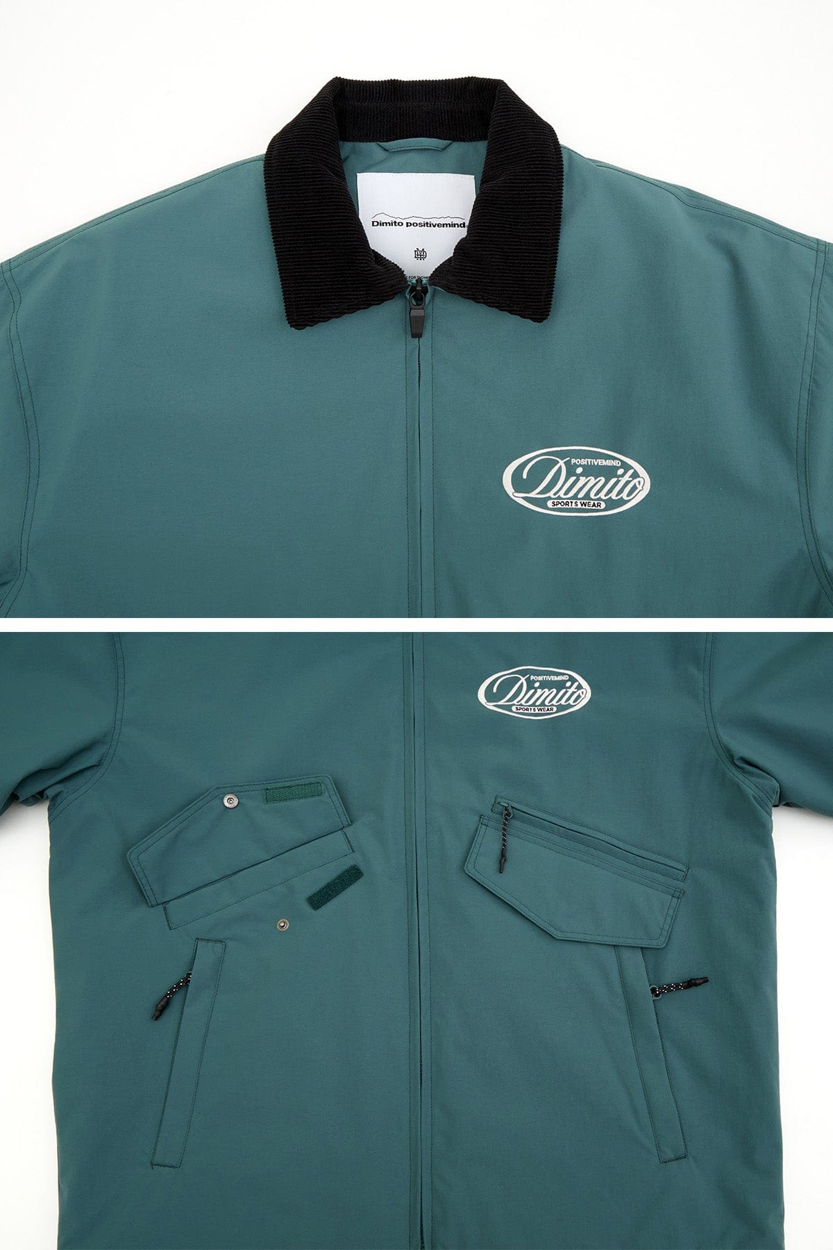 VERT POLARTEC CREW JACKET TEAL GREEN
