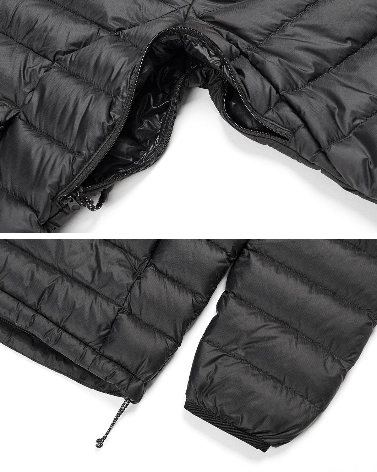 VERT PULLOVER LIGHT DOWN JACKET BLACK