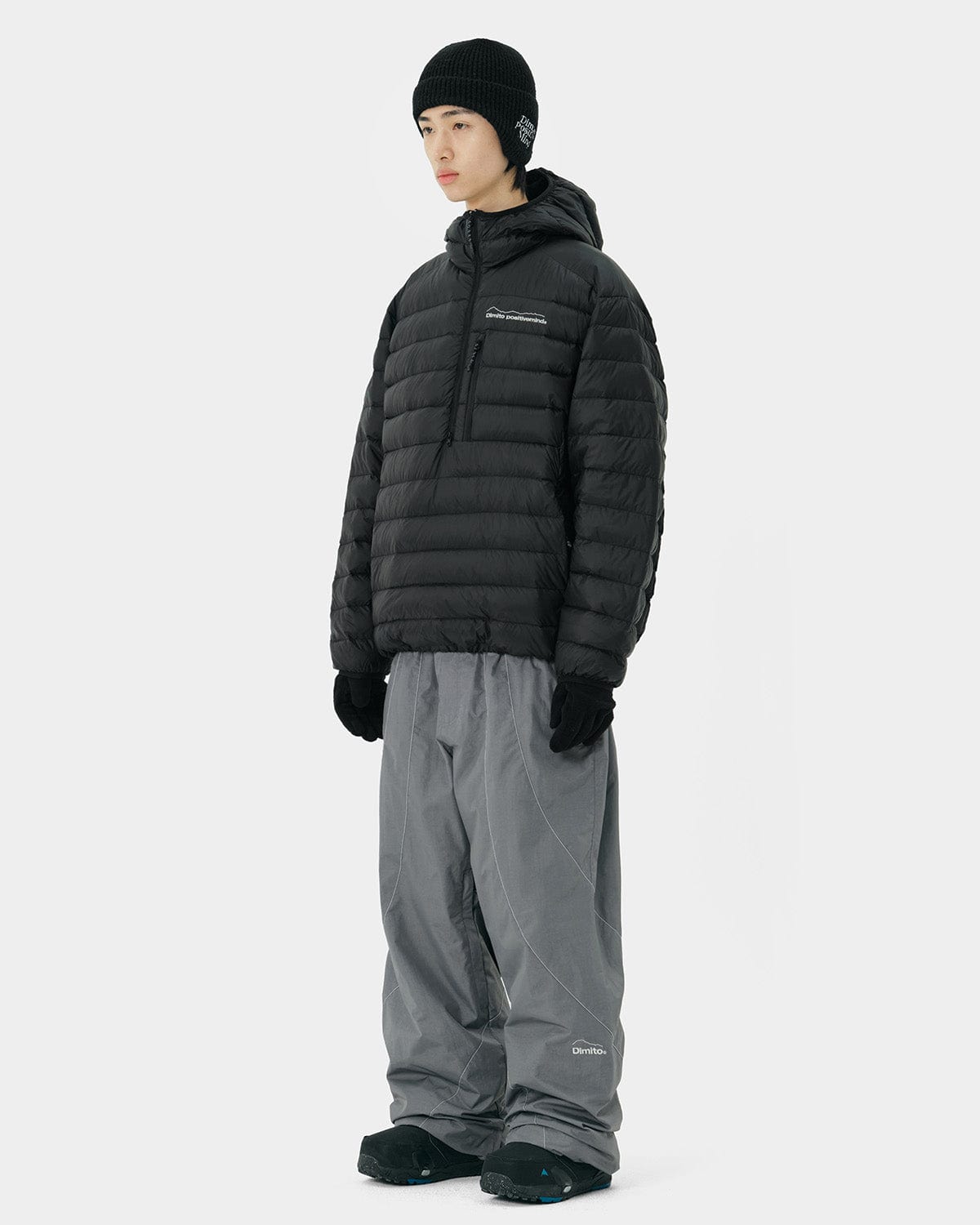 VERT PULLOVER LIGHT DOWN JACKET BLACK