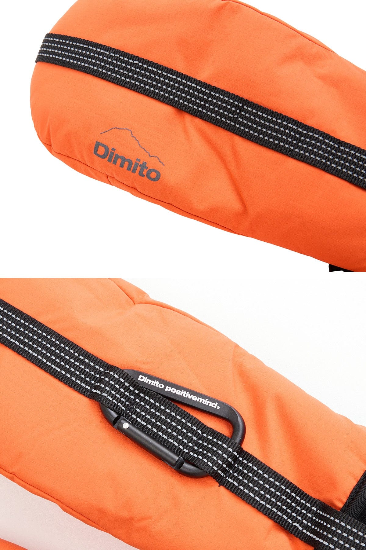 VERT REFLECTIVE BANDED MITTEN ORANGE