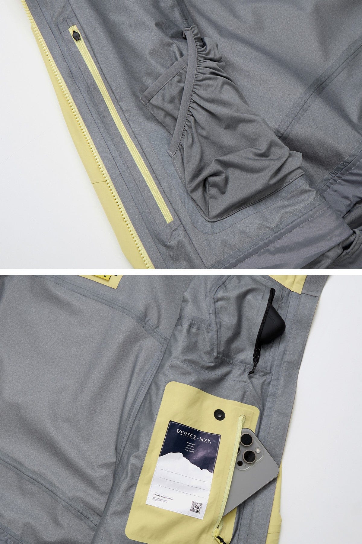 VERT VTX OG 3L JACKET CREAM YELLOW