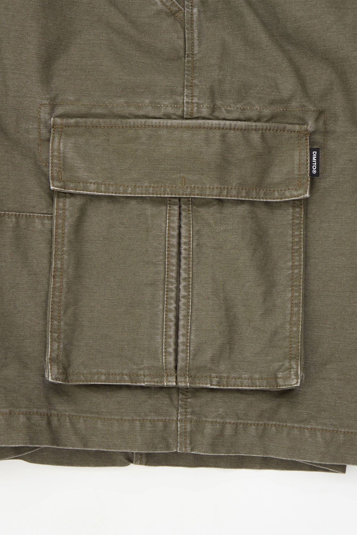 VERT WASHED CARGO SHORTS (LOOSE FIT) KHAKI