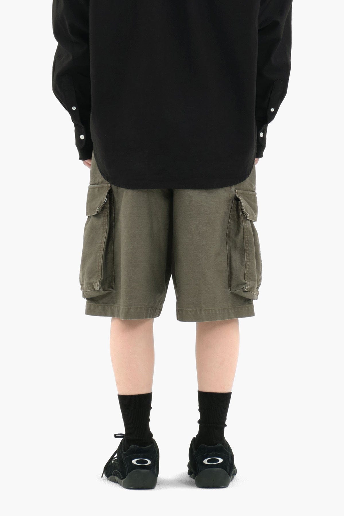 VERT WASHED CARGO SHORTS (LOOSE FIT) KHAKI
