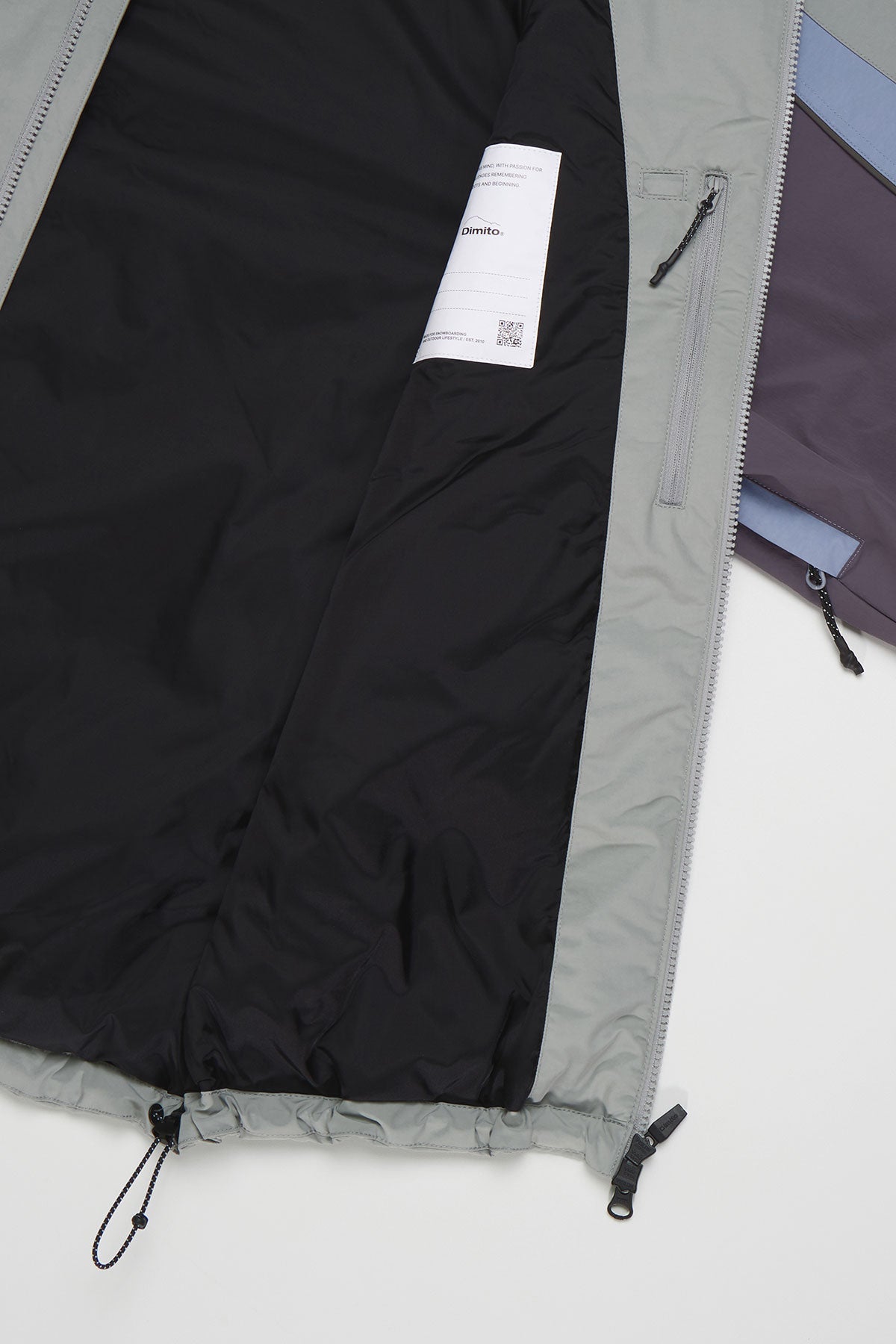 VERT WAVE PADDED JACKET SAGE GREY