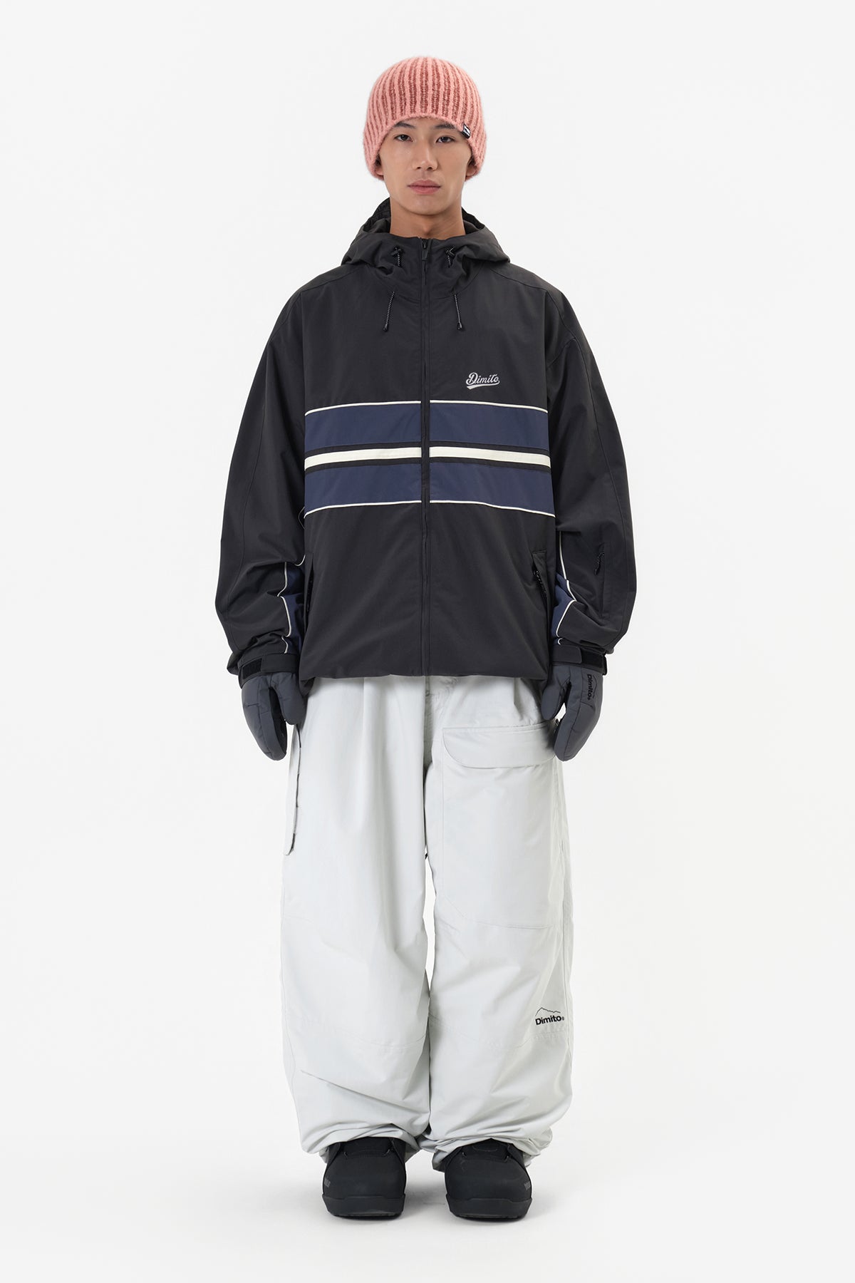 DECK WIDE BANDED PANTS (WIDE FIT LV.2) WHITE