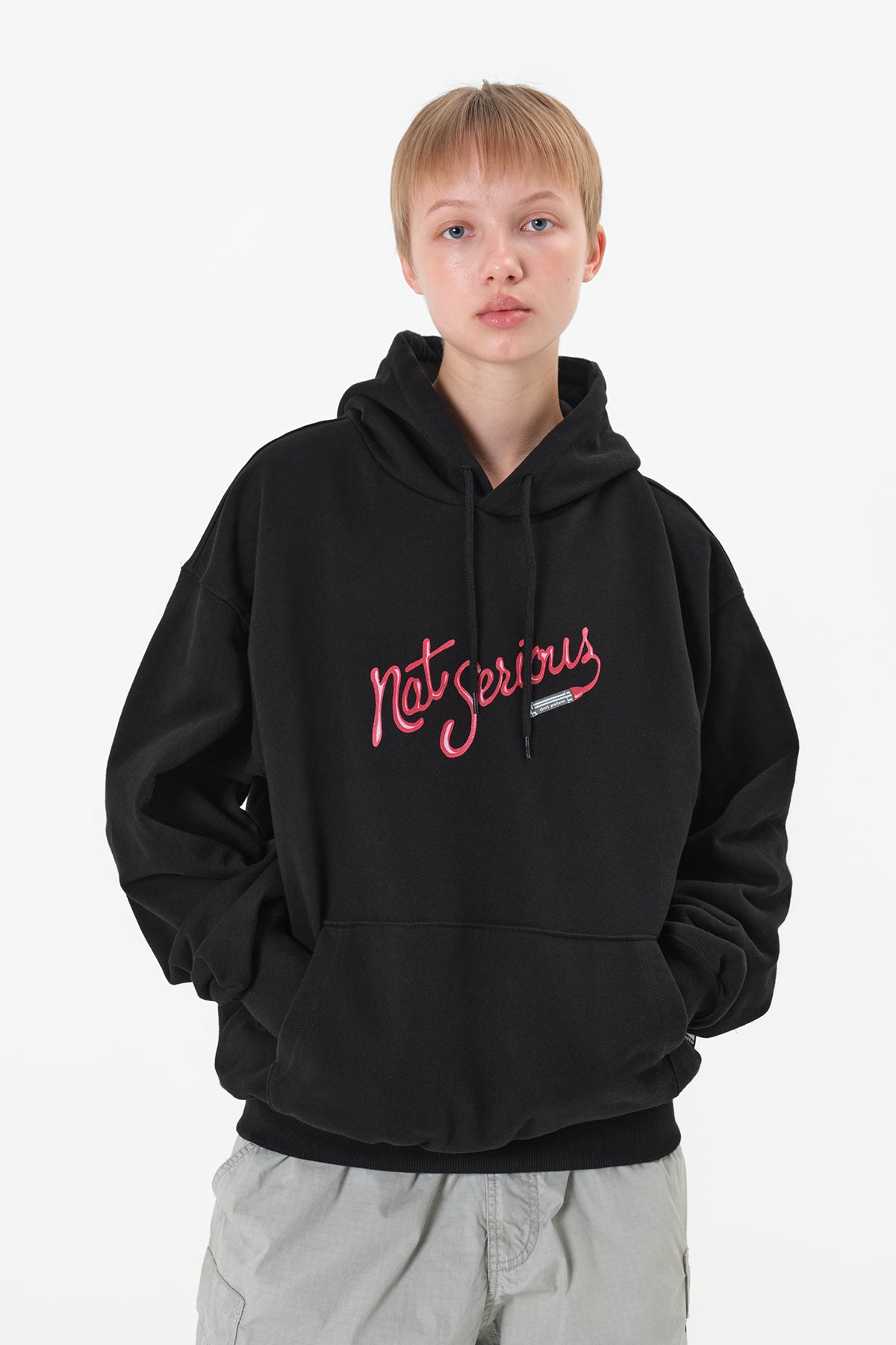 NS LIP HOODIE BLACK