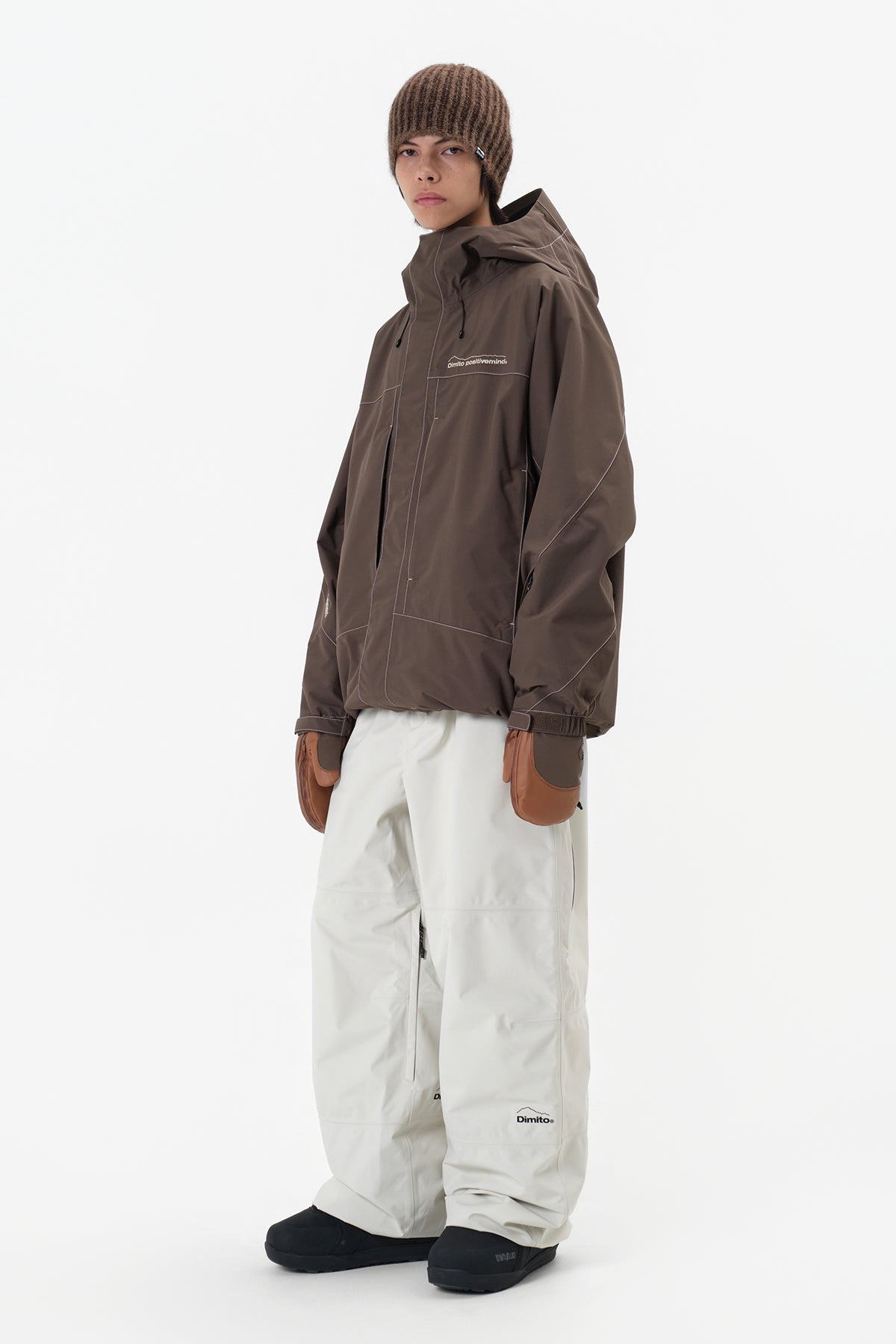 WORKS LINE JACKET DARK BROWN