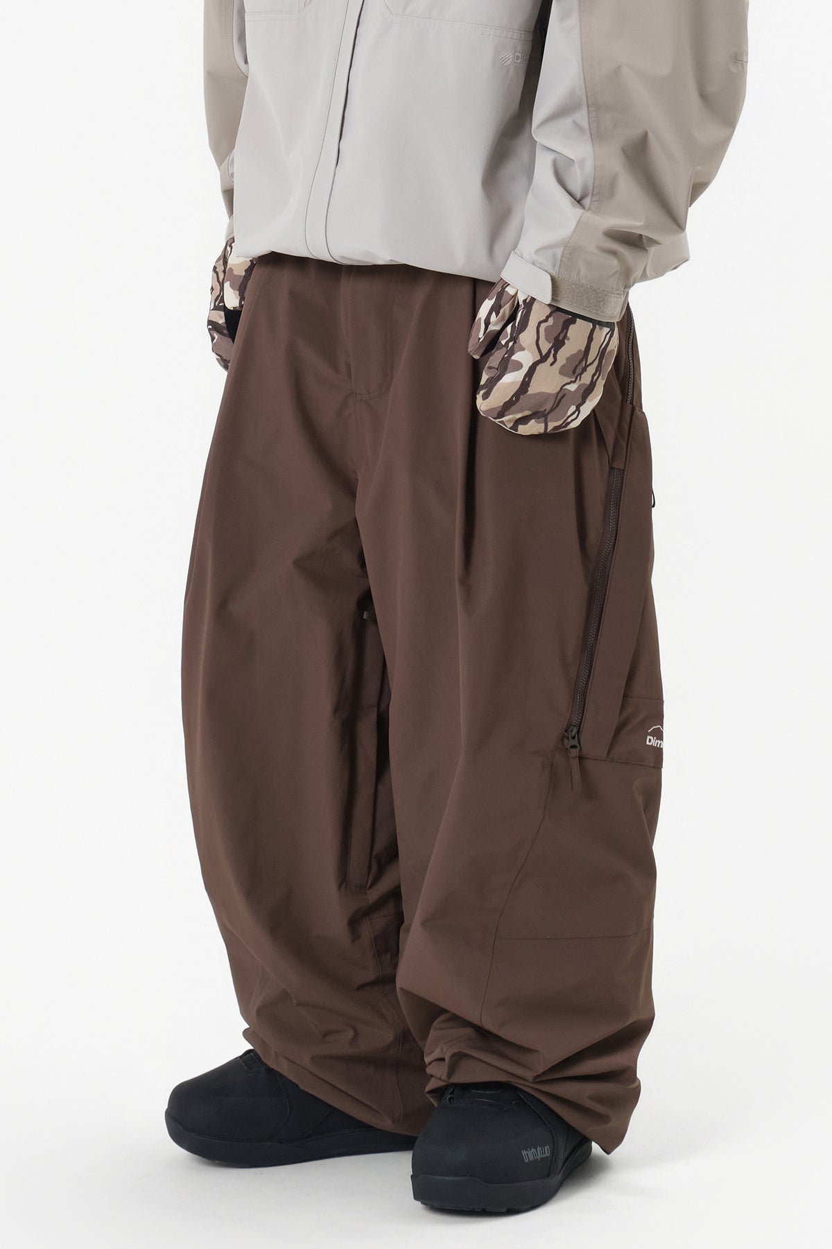 GIANT CARGO PANTS (WIDE FIT LV.2) BROWN