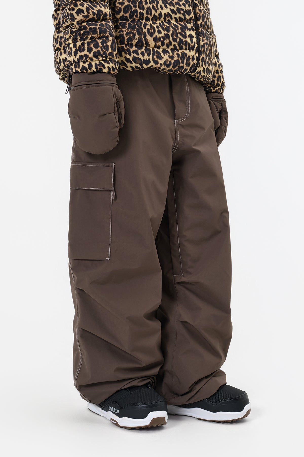 WORKS LINE PANTS (WIDE FIT LV.1) DARK BROWN
