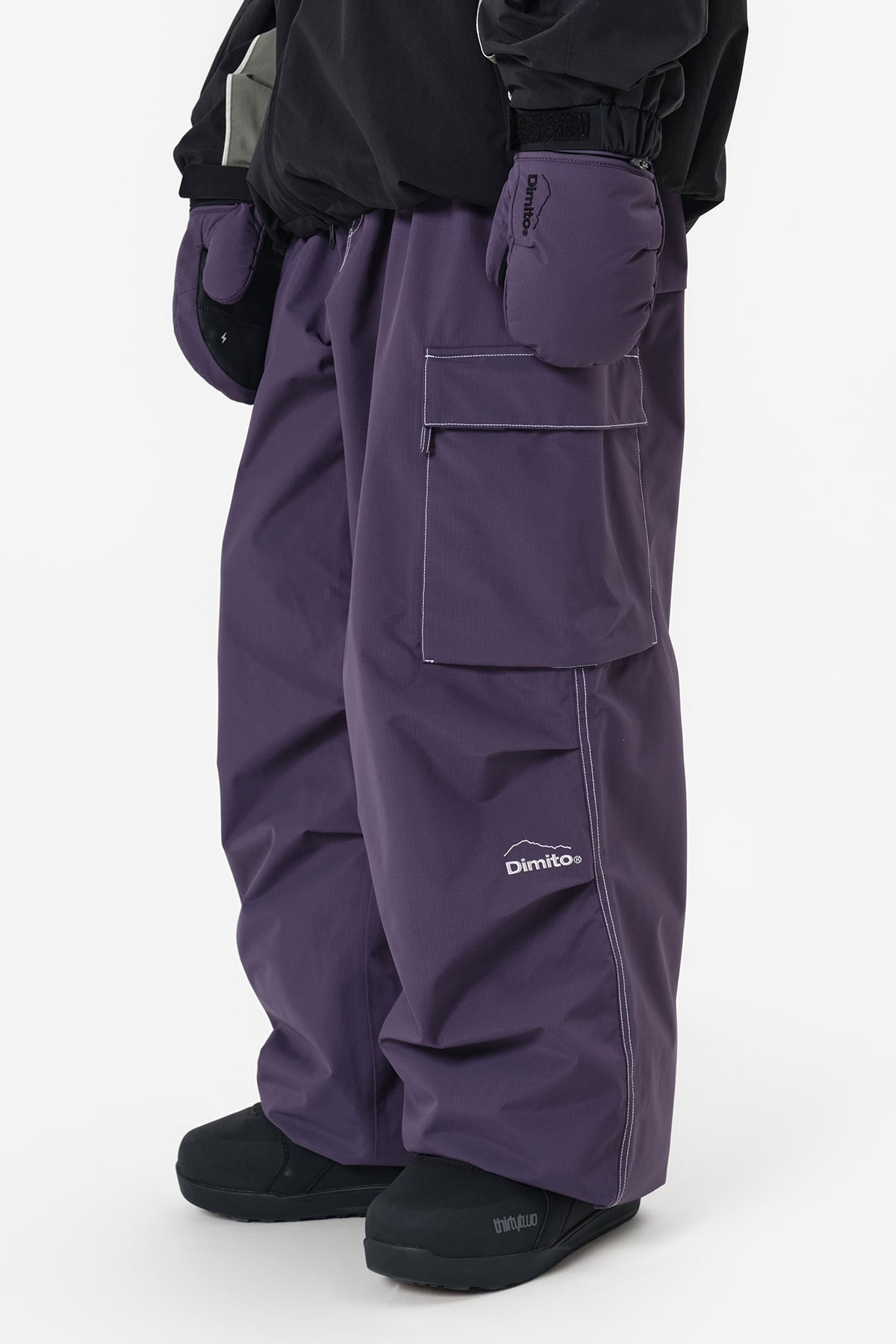 WORKS LINE PANTS (WIDE FIT LV.1) GRAPE